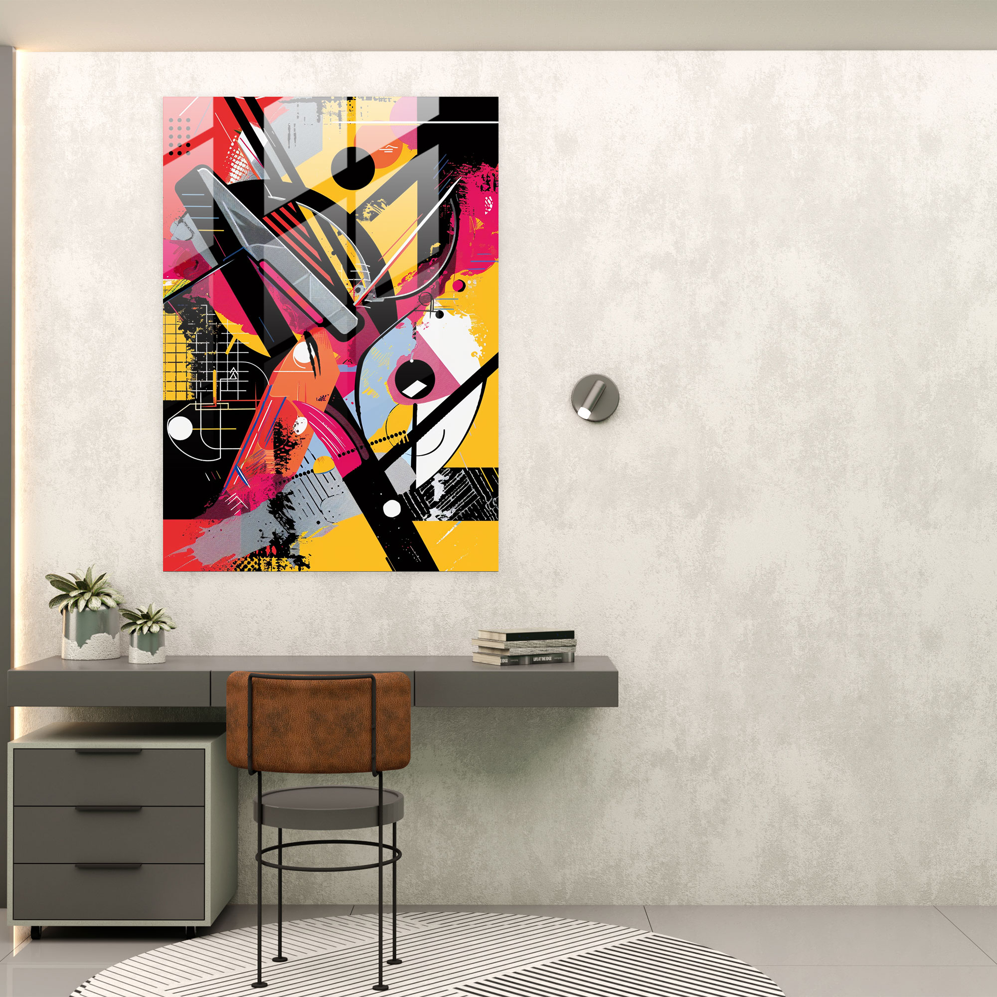Popart Style Glass Wall Art - Popart, Modern Art, Wall Decoration, Popart Style