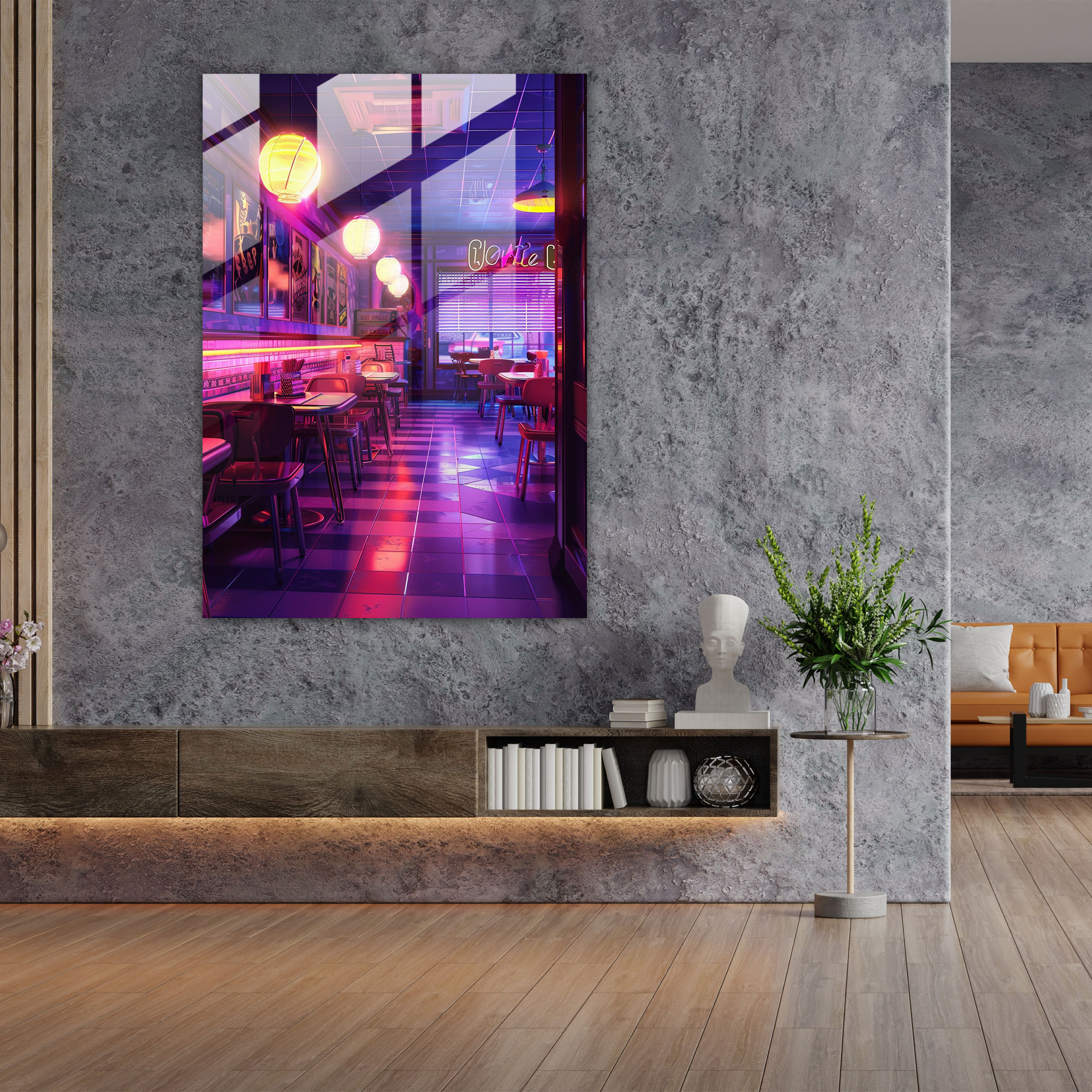 Popart Style Glass Print - Popart, Glass Print, Modern Art, Home Decoration