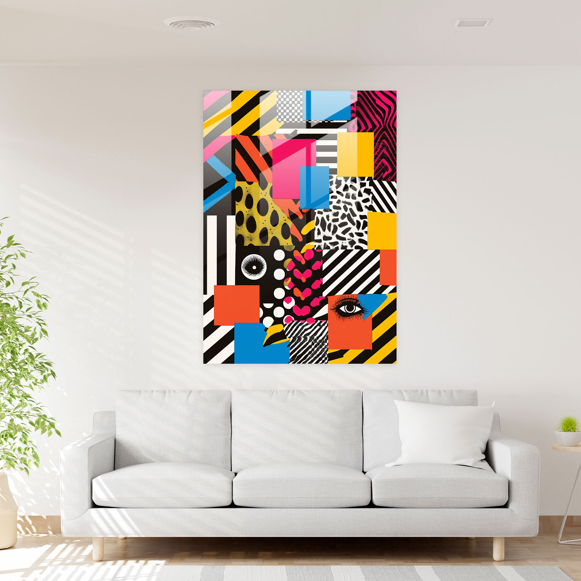 Popart Style Wall Decoration - Popart, Modern Art, Glass Print, Popart Style