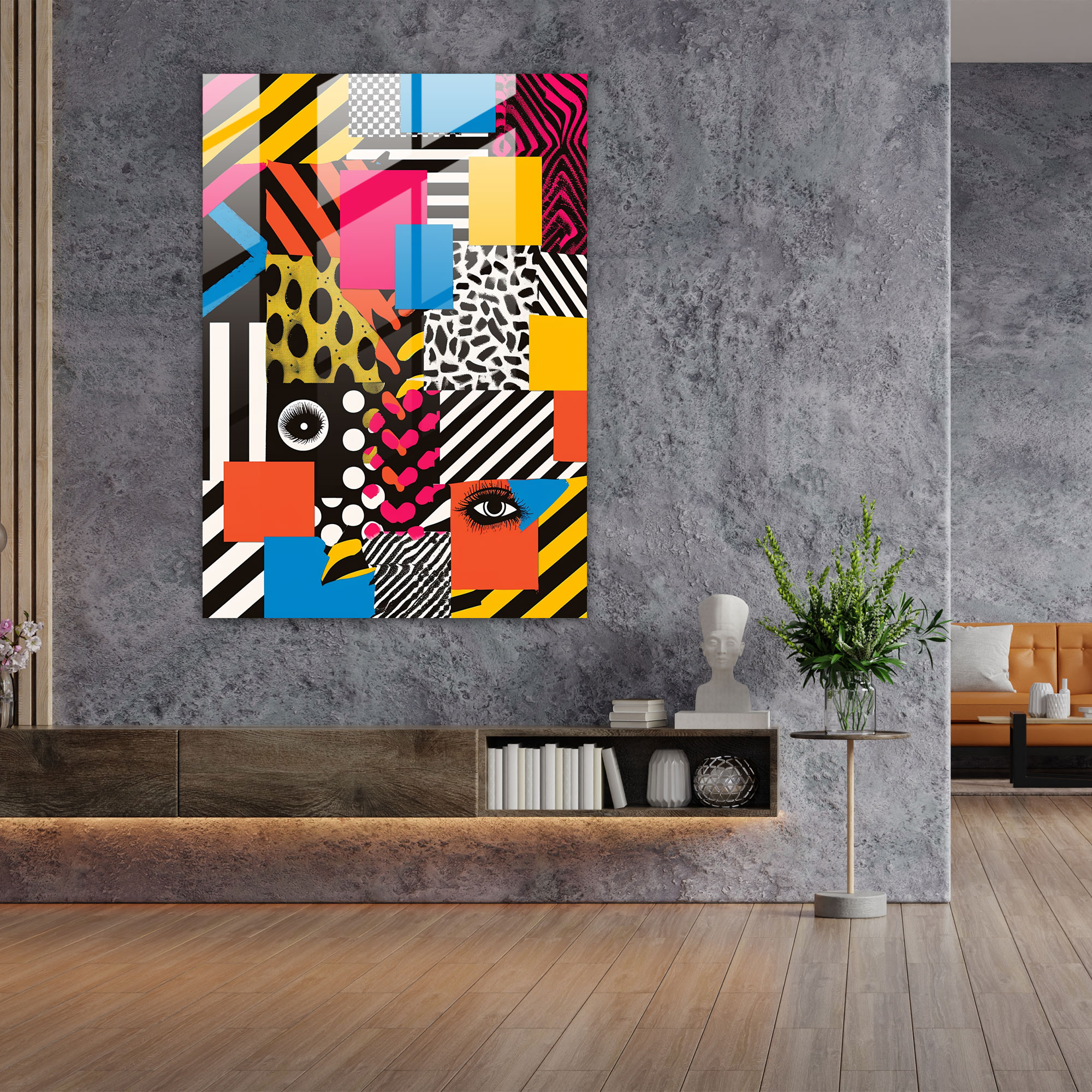 Popart Style Wall Decoration - Popart, Modern Art, Glass Print, Popart Style