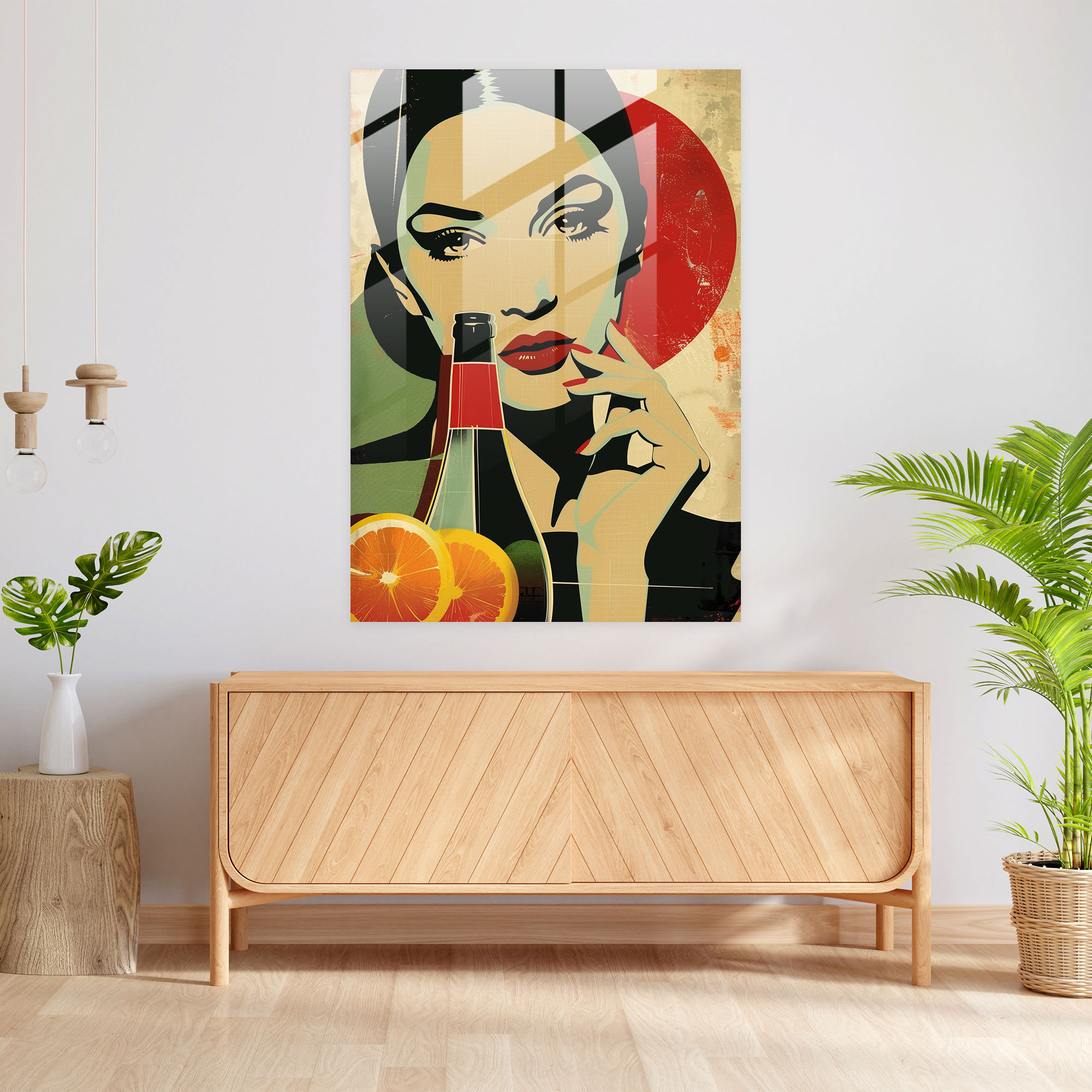 Popart Style Glass Art - Popart, Modern Art, Modern Twist, Wall Decoration
