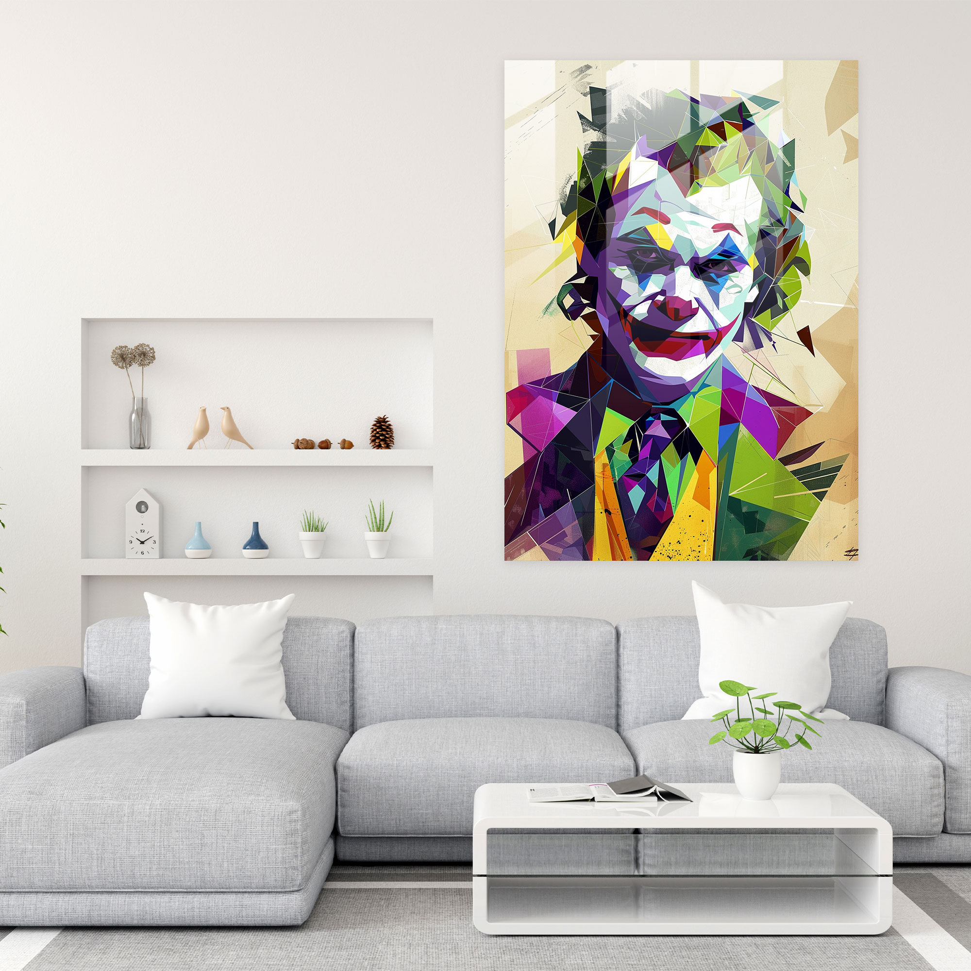 Popart Style Modern Art - Popart, Popart Style, Glass Print, Geometric Shapes