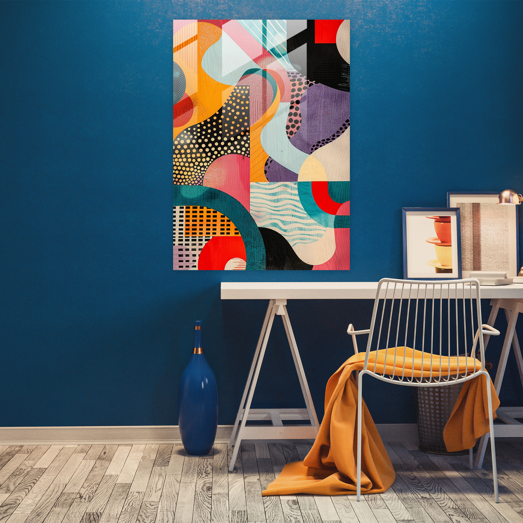 Popart Style Glass Wall Art - Popart, Wall Decoration, Modern Art, Patterns