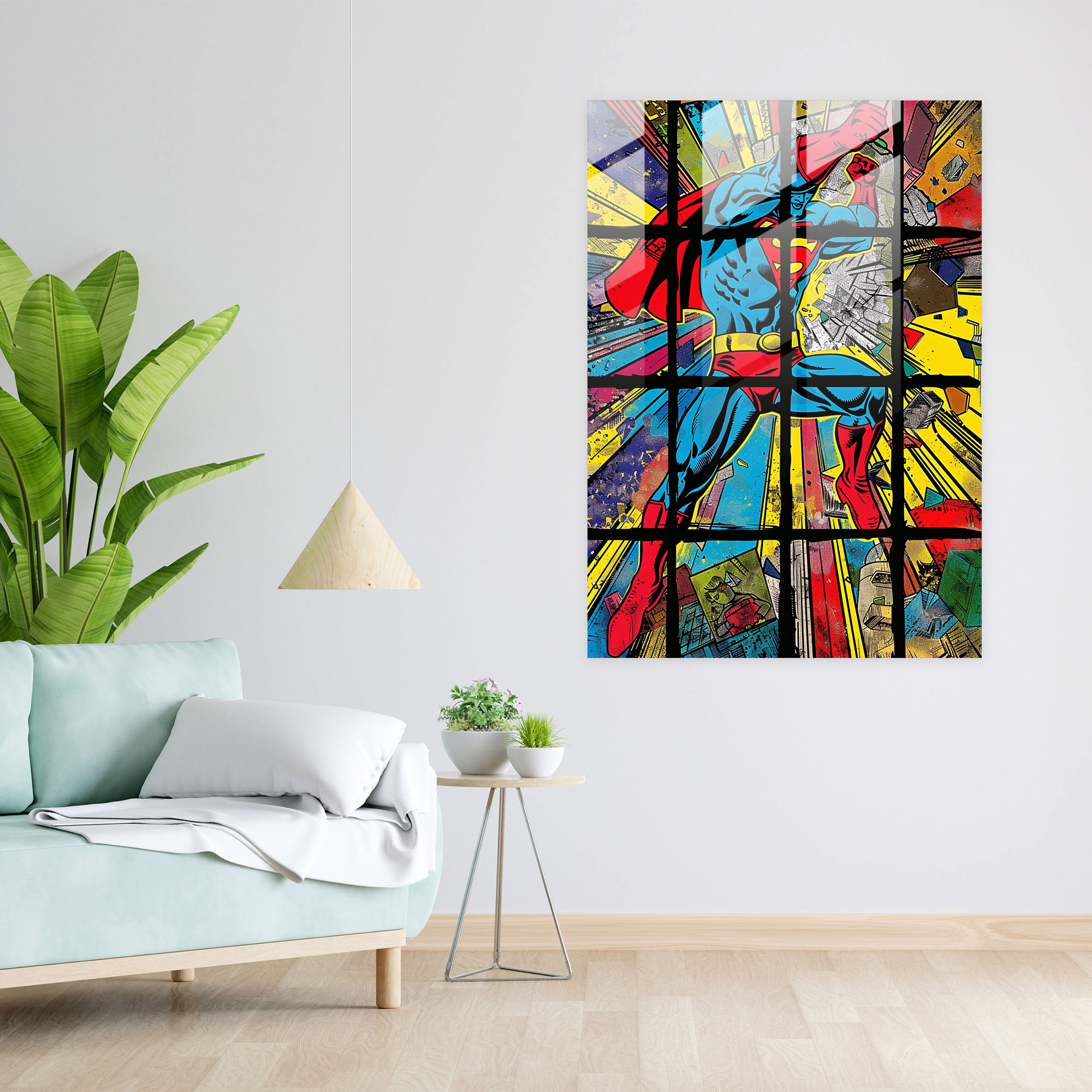 Popart Style Glass Print - Popart, Popart Style, Glass Print, Home Decoration
