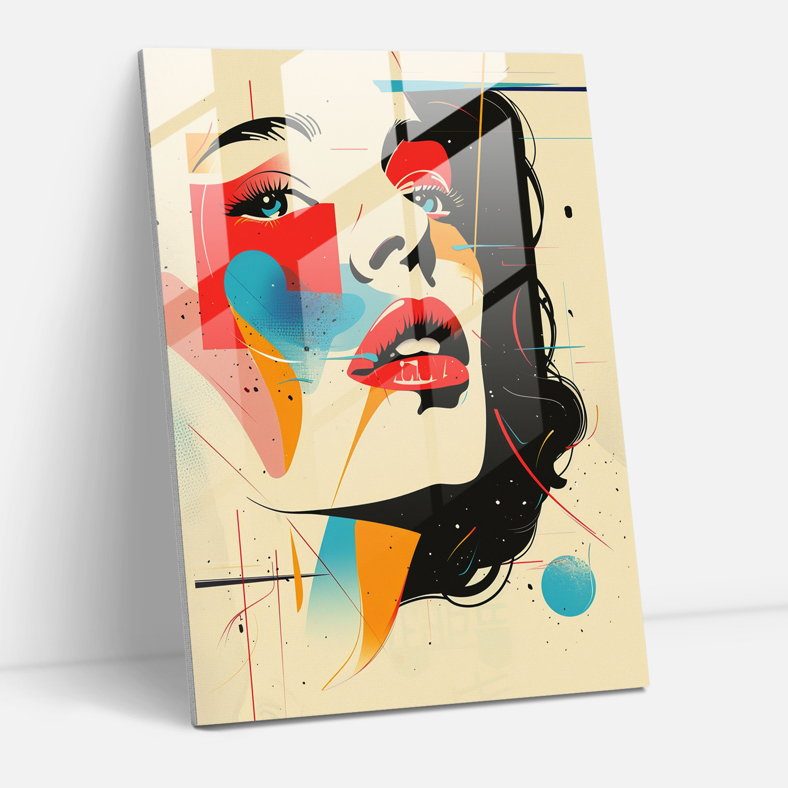 Popart Style Home Decoration - Popart, Modern Art, Glass Print, Popart Style