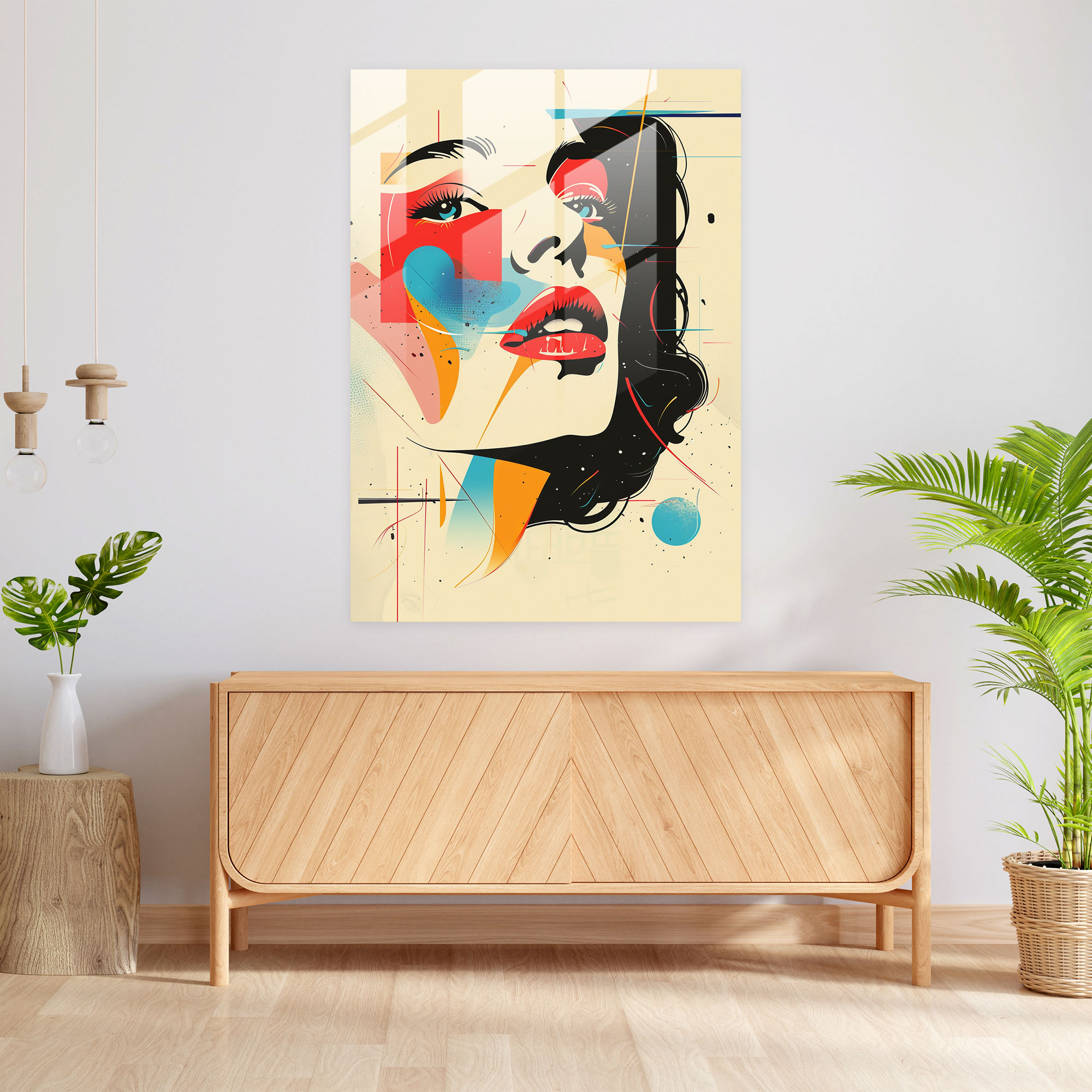 Popart Style Home Decoration - Popart, Modern Art, Glass Print, Popart Style