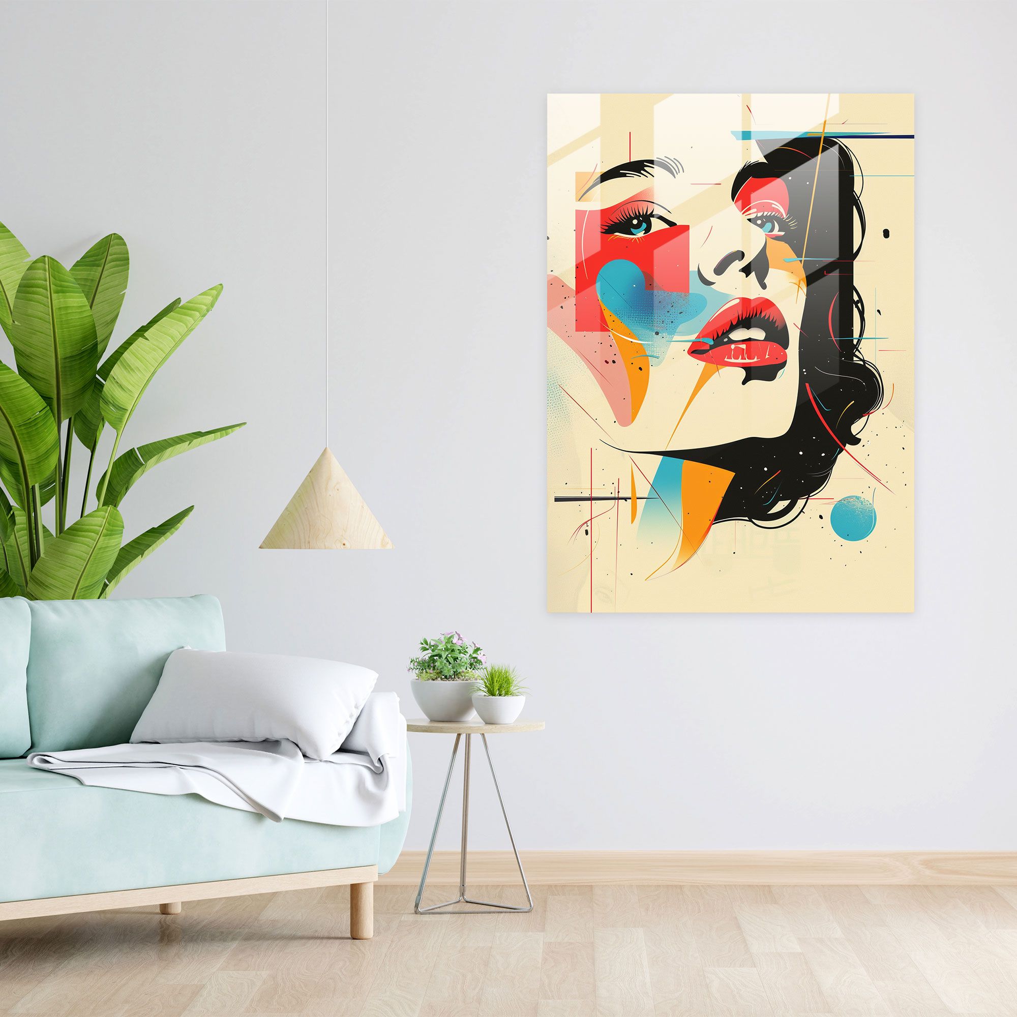 Popart Style Home Decoration - Popart, Modern Art, Glass Print, Popart Style