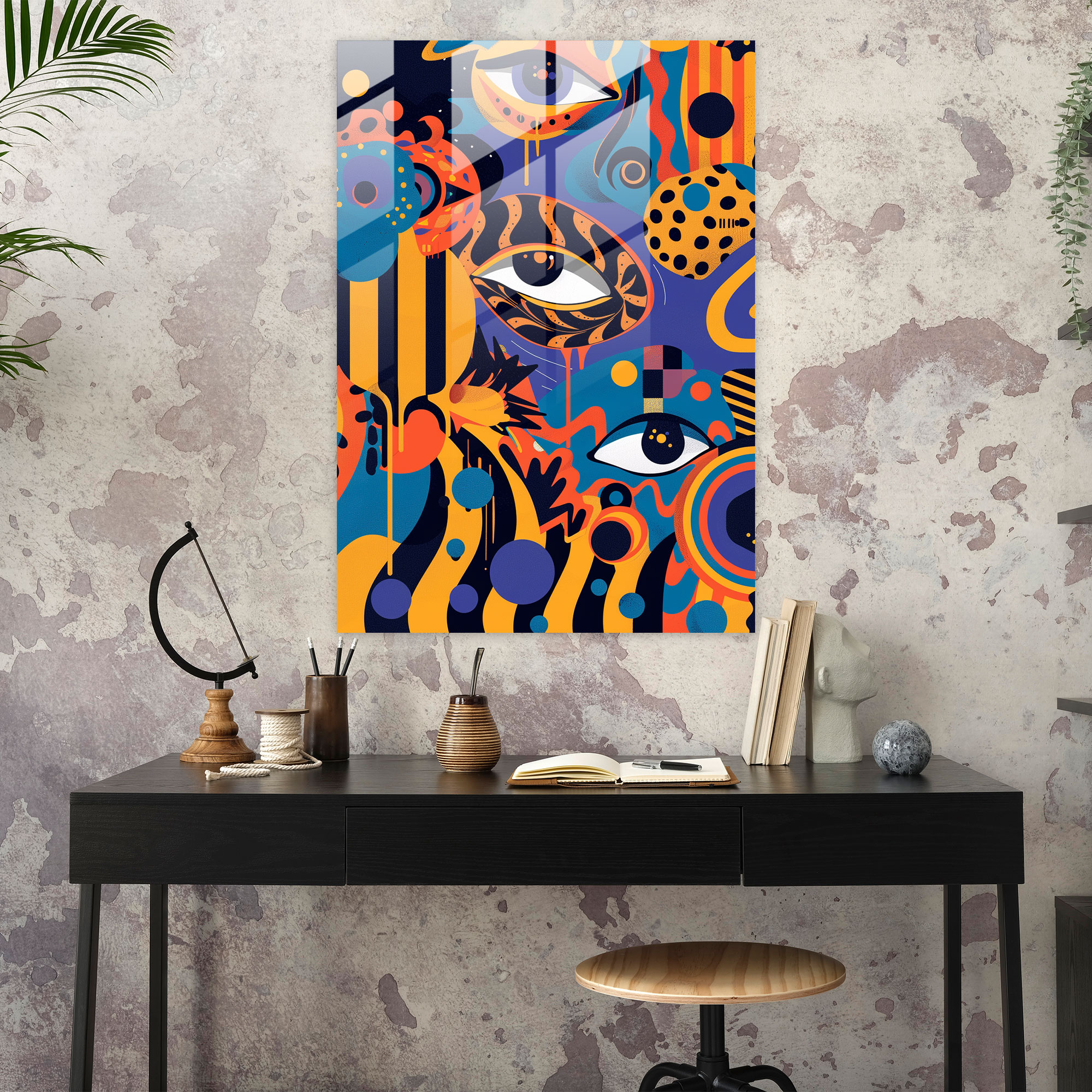 Popart Style Glass Art - Popart, Wall Decoration, Popart Style, Glass Art