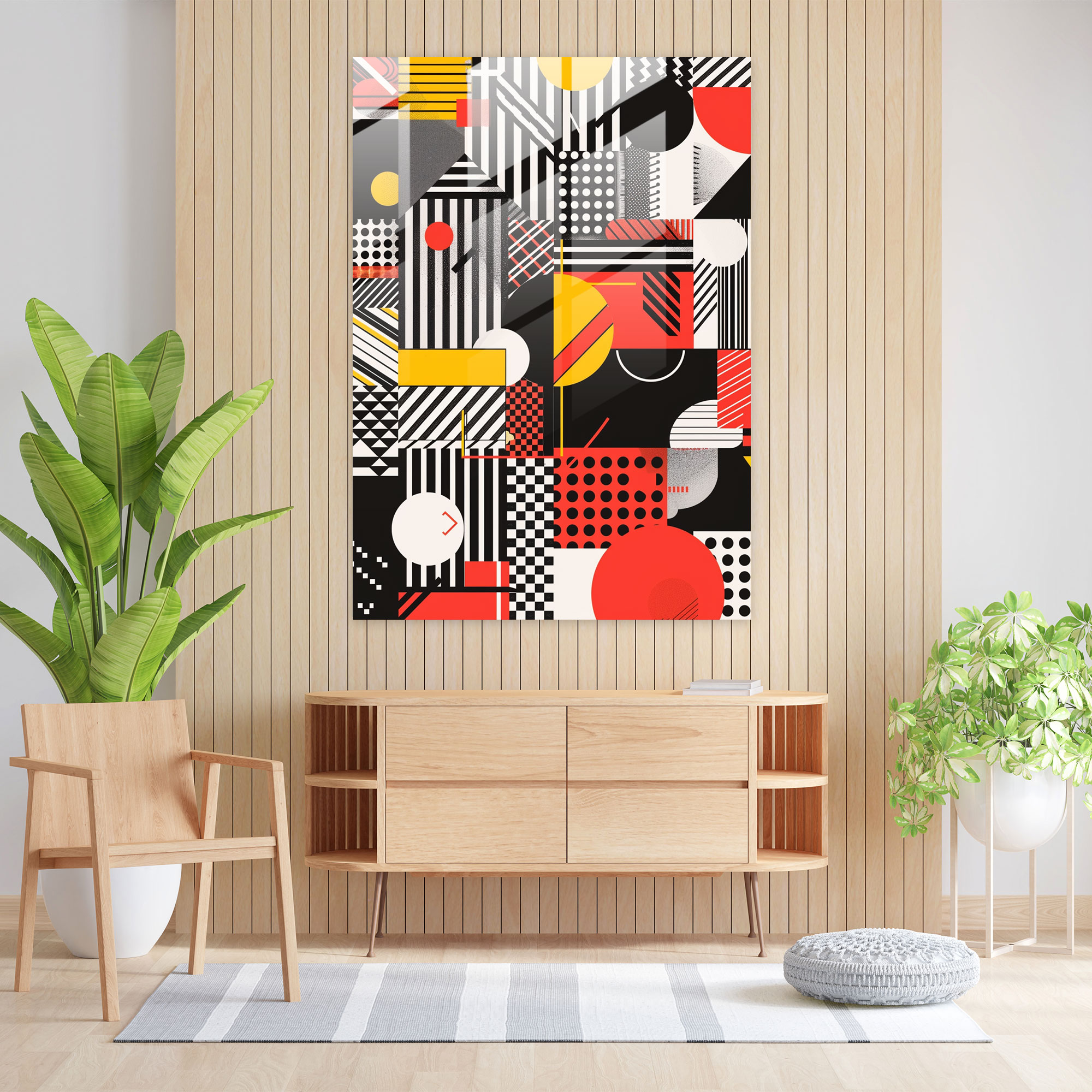 Popart Style Glass Wall Art - Popart, Wall Decoration, Glass Art, Popart Style