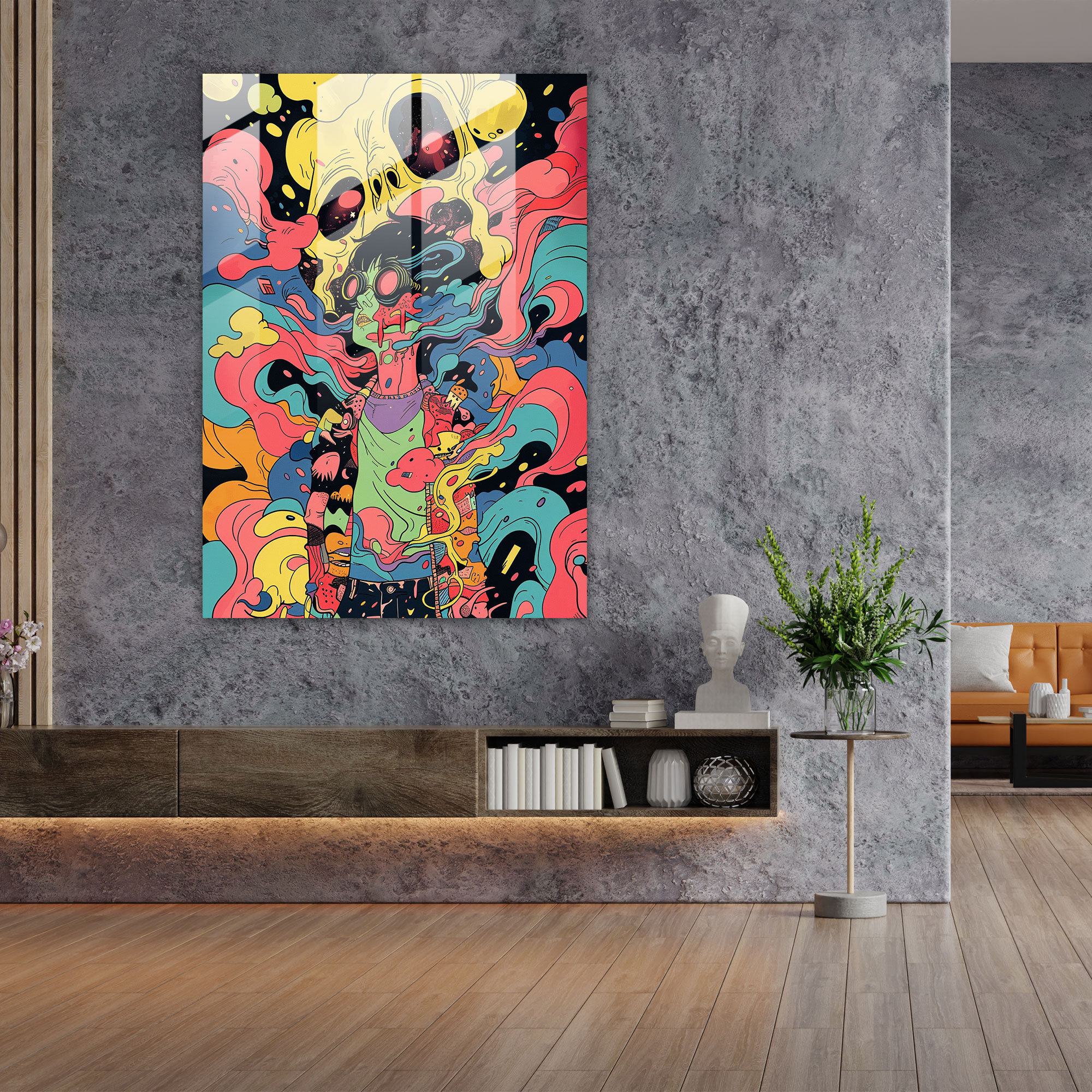 Popart Style Home Decoration - Popart, Popart Style, Modern Art, Glass Print