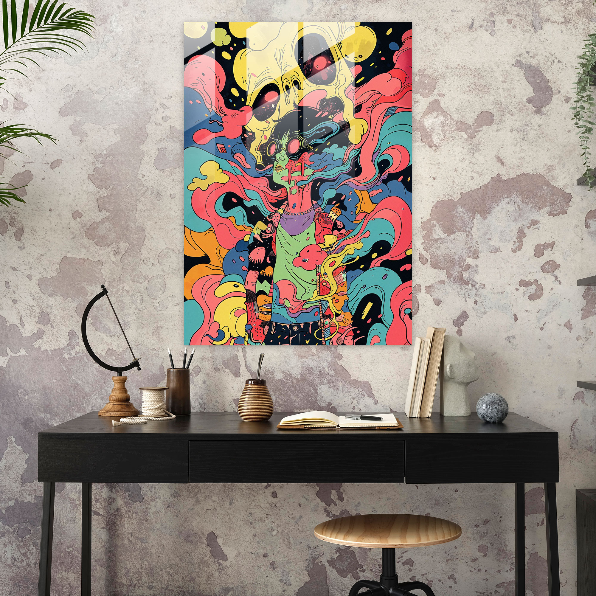 Popart Style Home Decoration - Popart, Popart Style, Modern Art, Glass Print