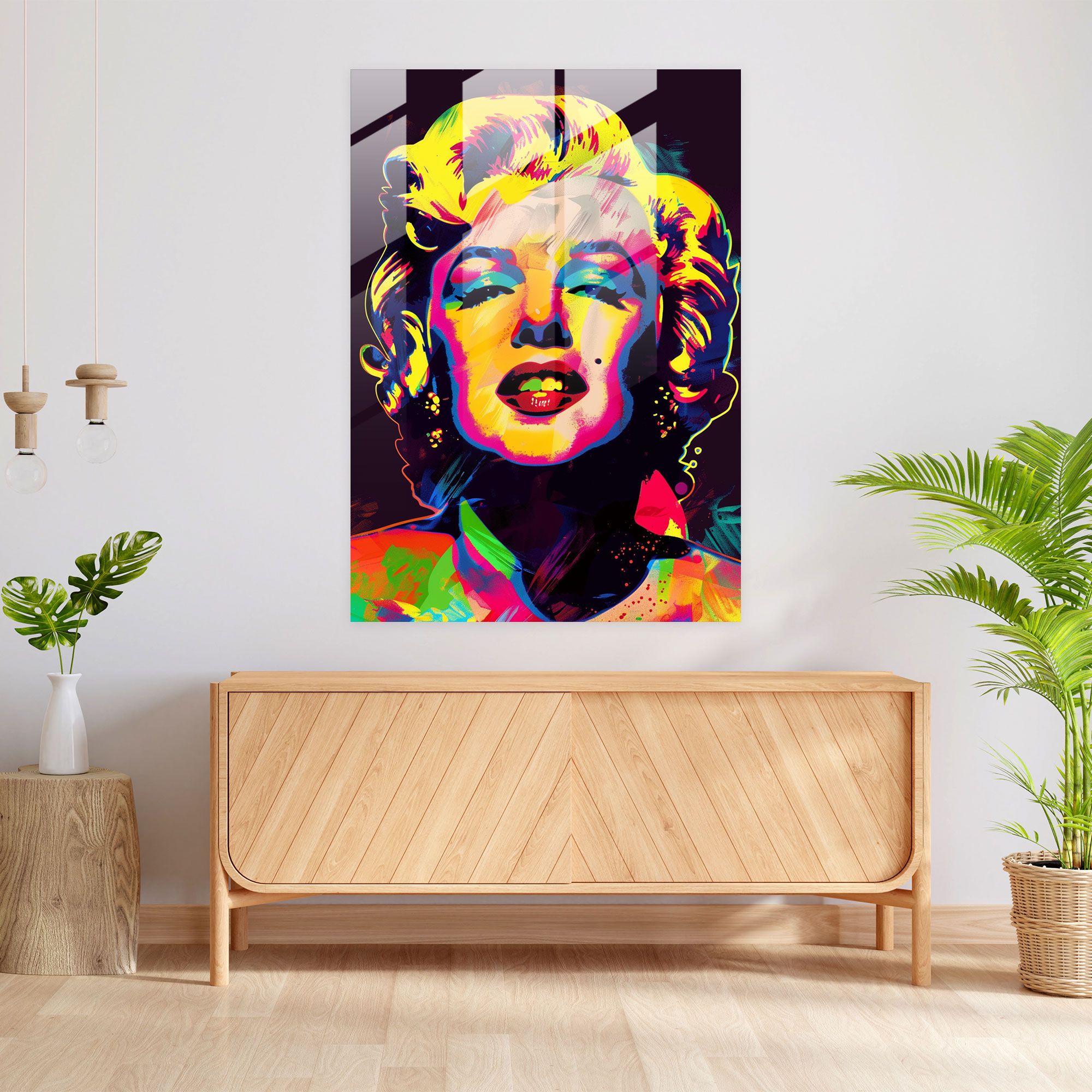 Popart Style Glass Print - Popart, Popart Style, Modern Art, Home Decoration