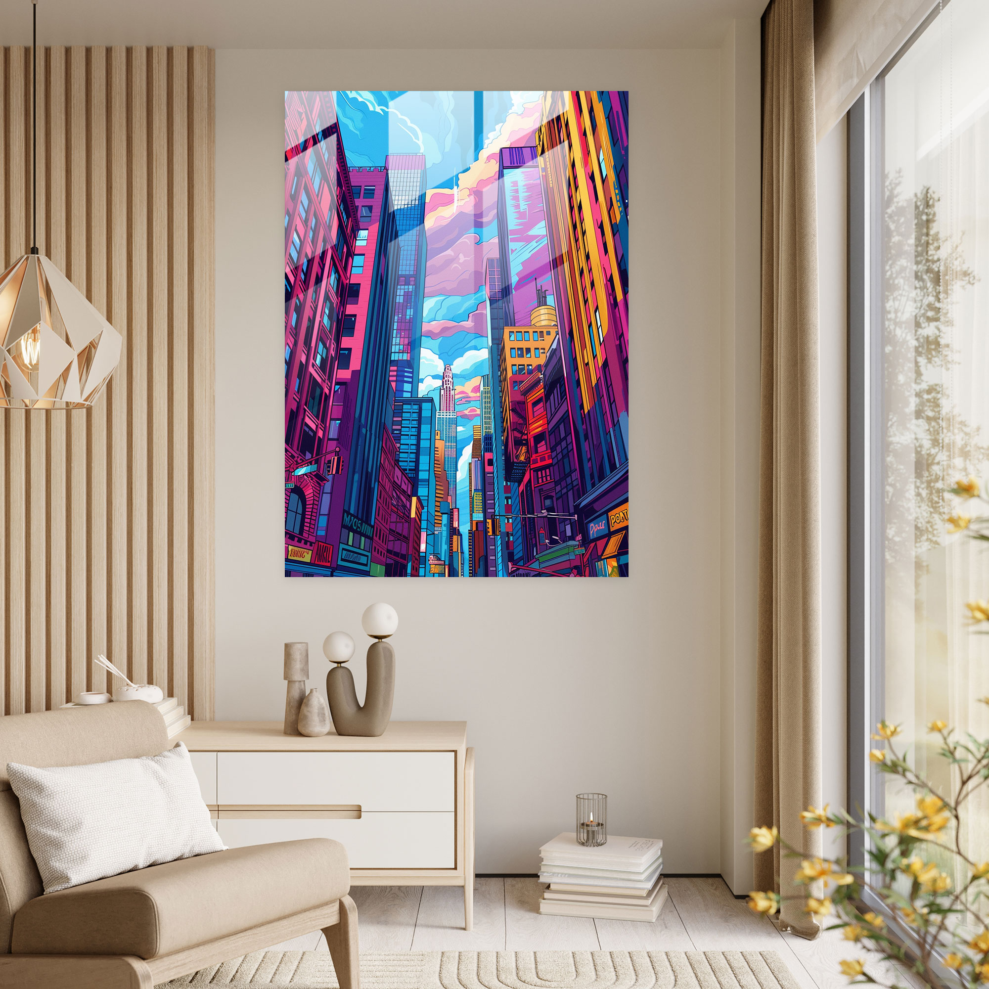 Popart Style Glass Wall Art - Popart, Wall Decoration, Popart Style, Modern Art