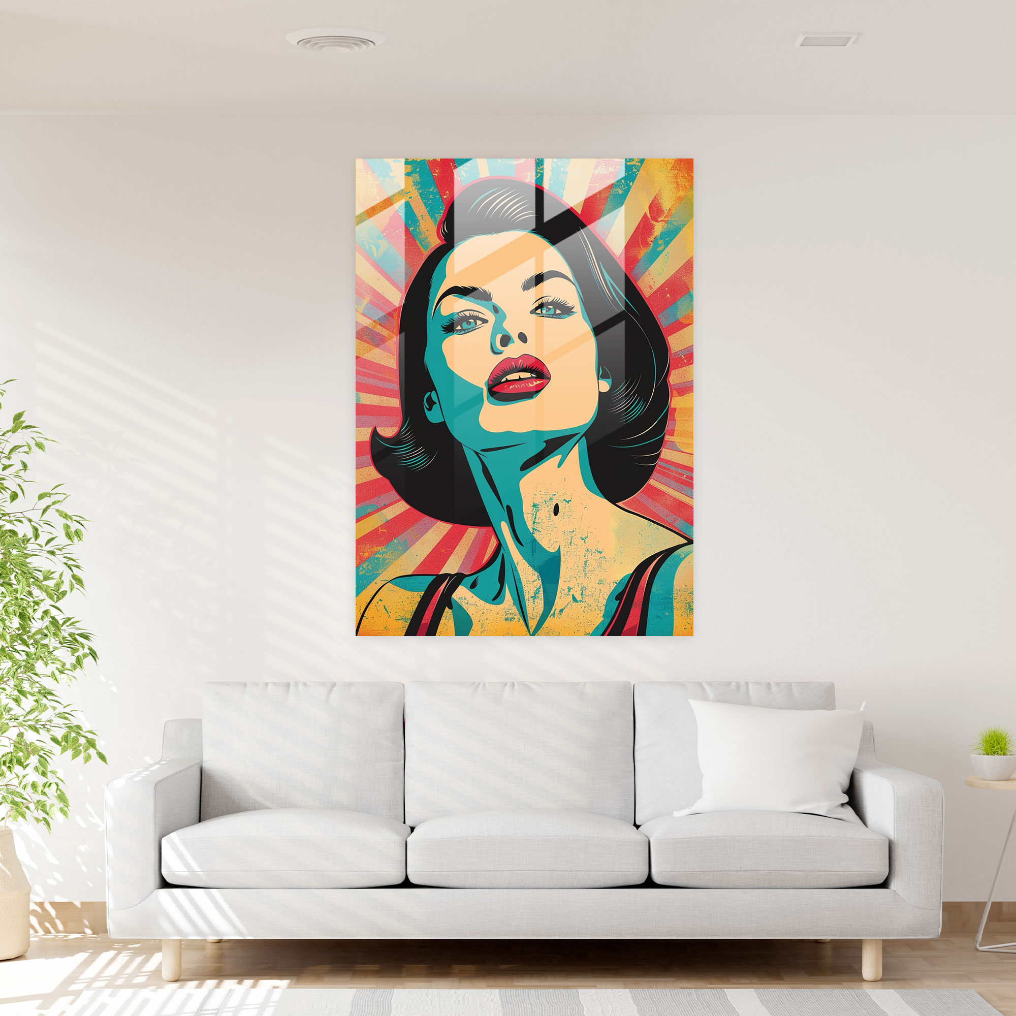 Popart Style Wall Decoration - Popart, Glass Art, Modern Art, Wall Decoration