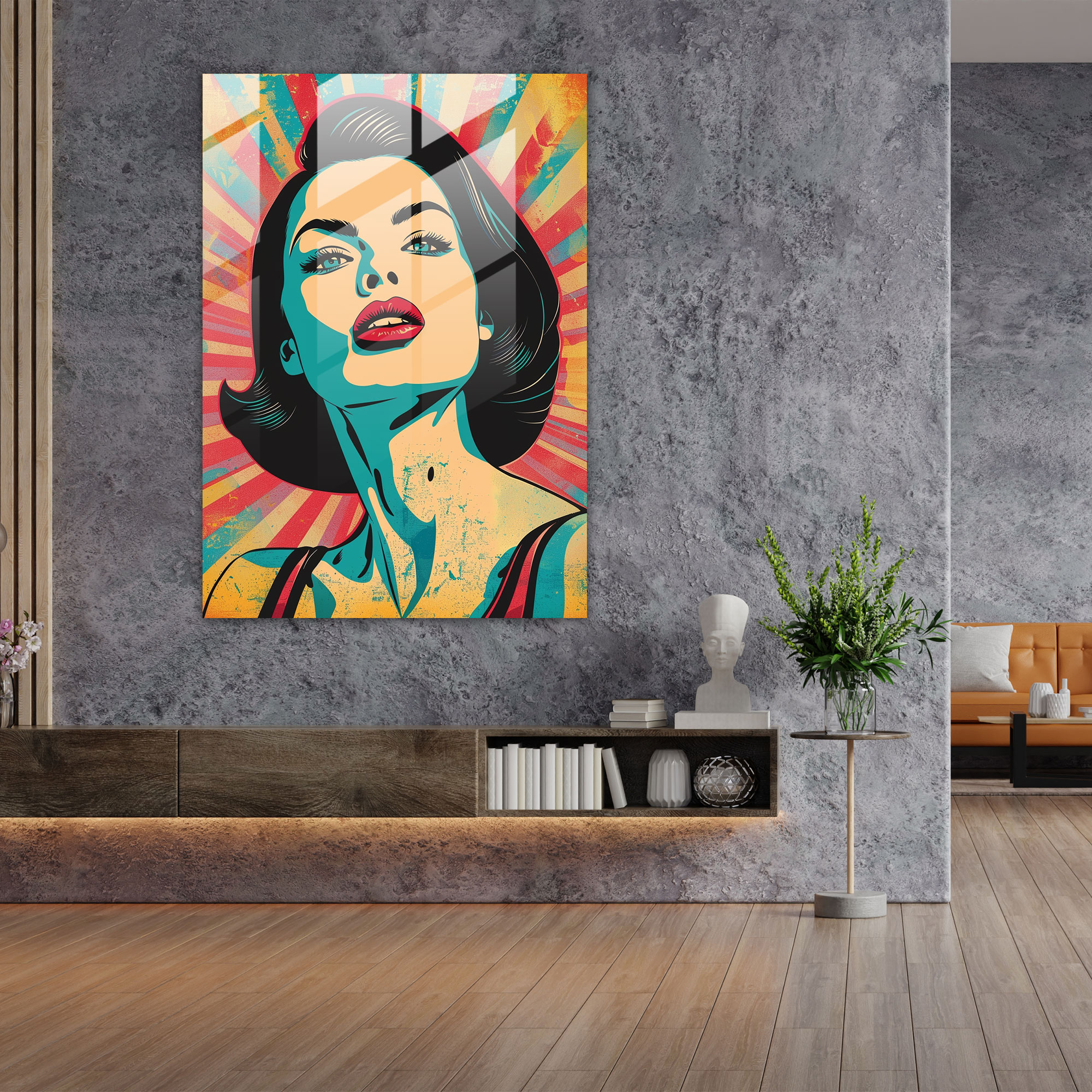 Popart Style Wall Decoration - Popart, Glass Art, Modern Art, Wall Decoration