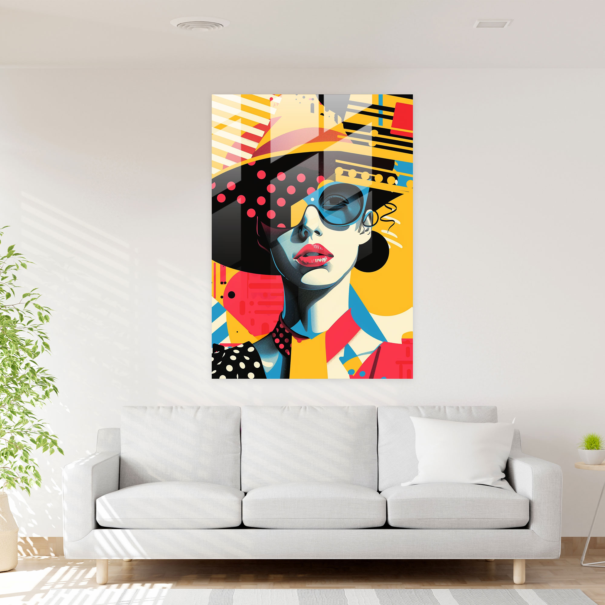 Popart Style Glass Art - Popart, Glass Art, Modern Art, Popart Style