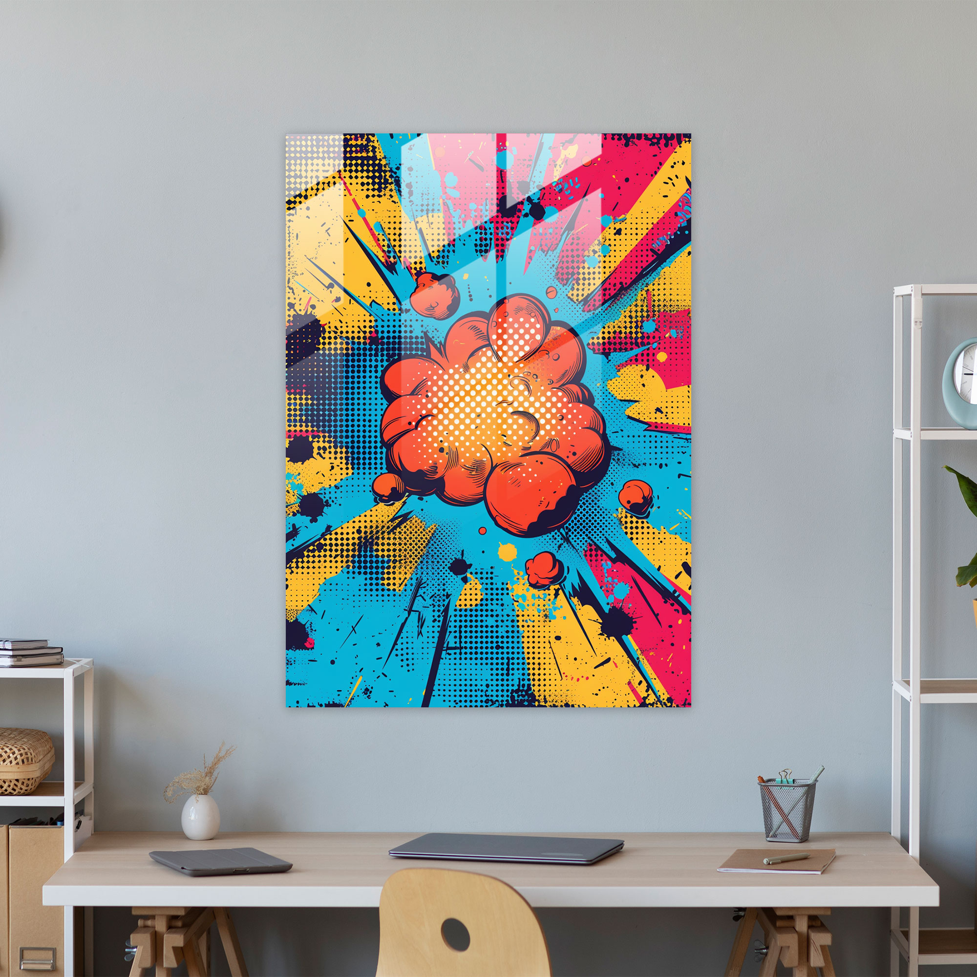 Popart Style Glass Print - Popart, Popart Style, Modern Art, Wall Decoration