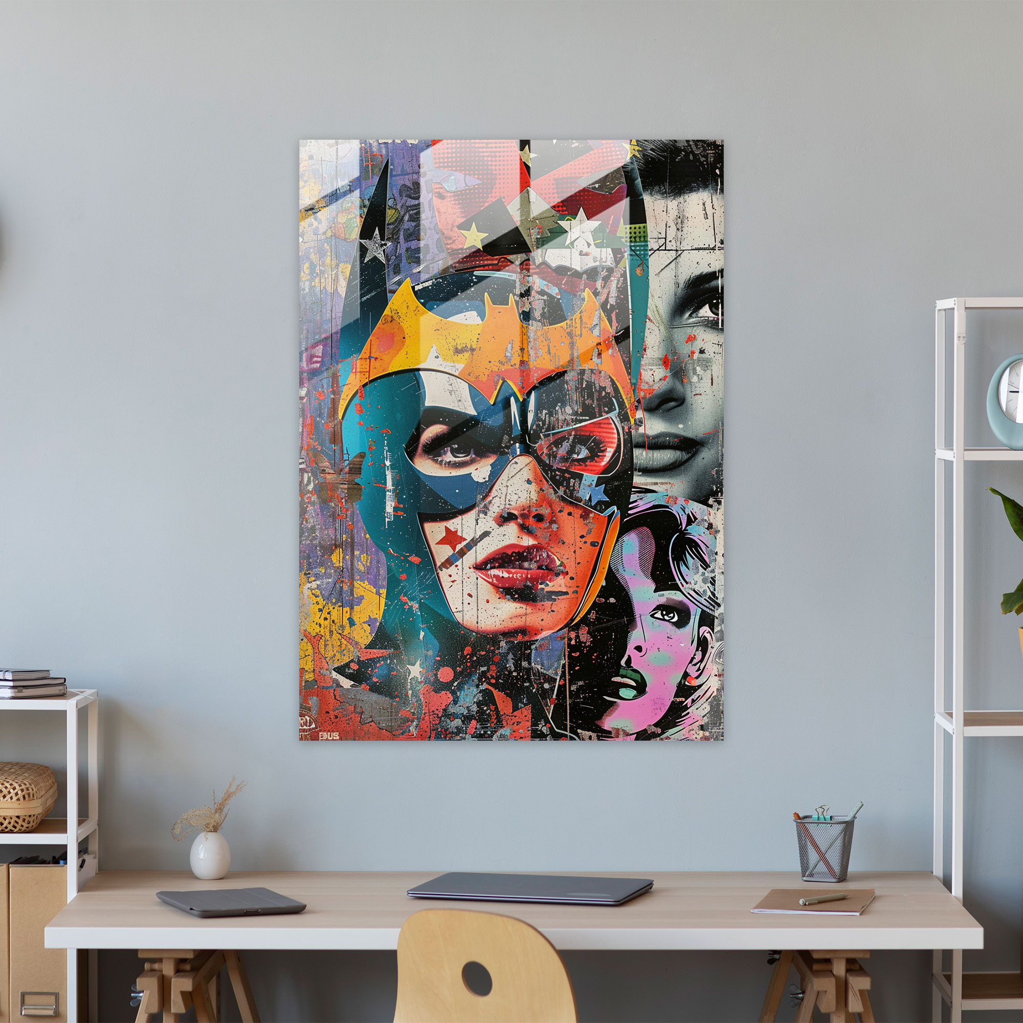 Popart Style Glass Wall Art - Popart, Glass Art, Glass Wall Art, Modern Art