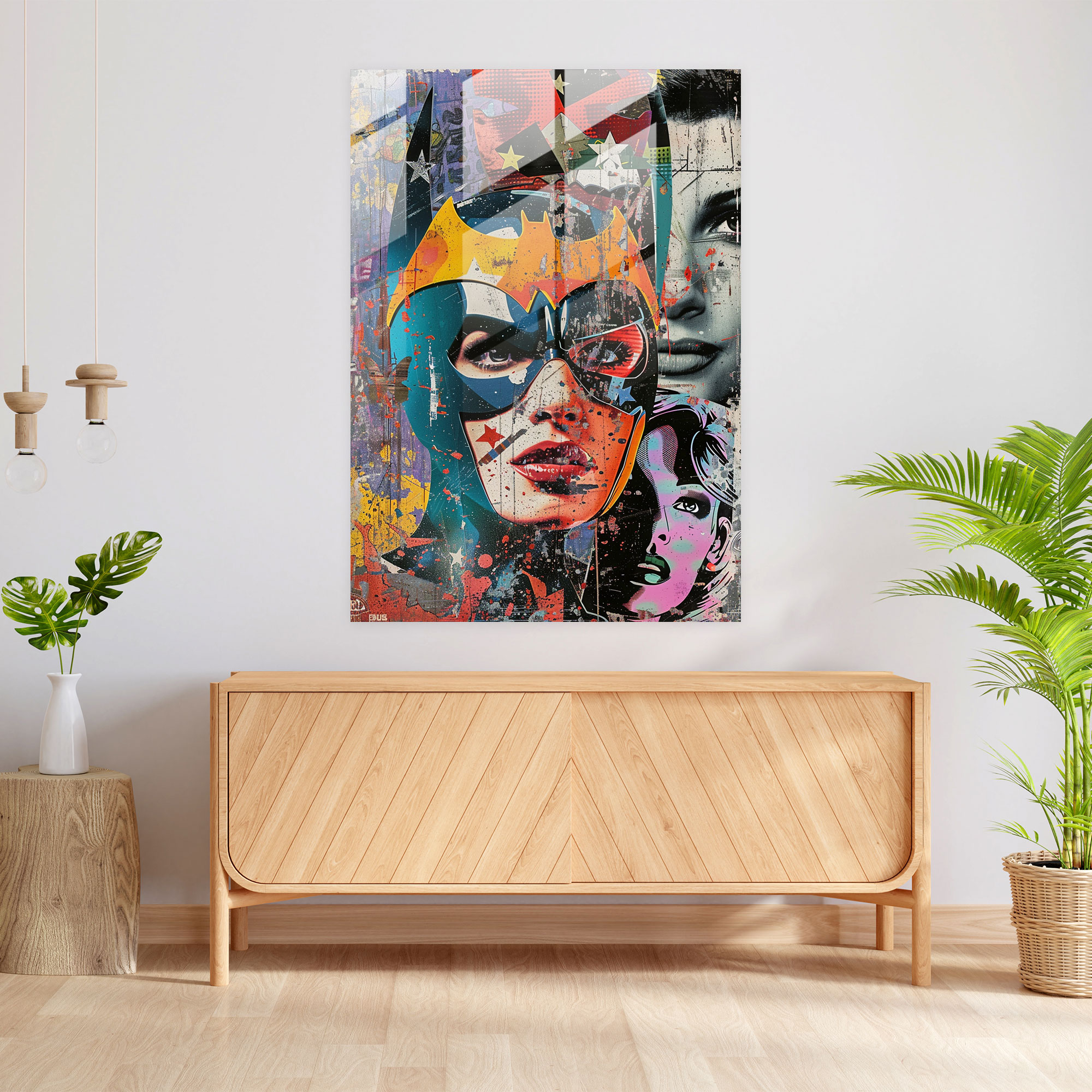 Popart Style Glass Wall Art - Popart, Glass Art, Glass Wall Art, Modern Art