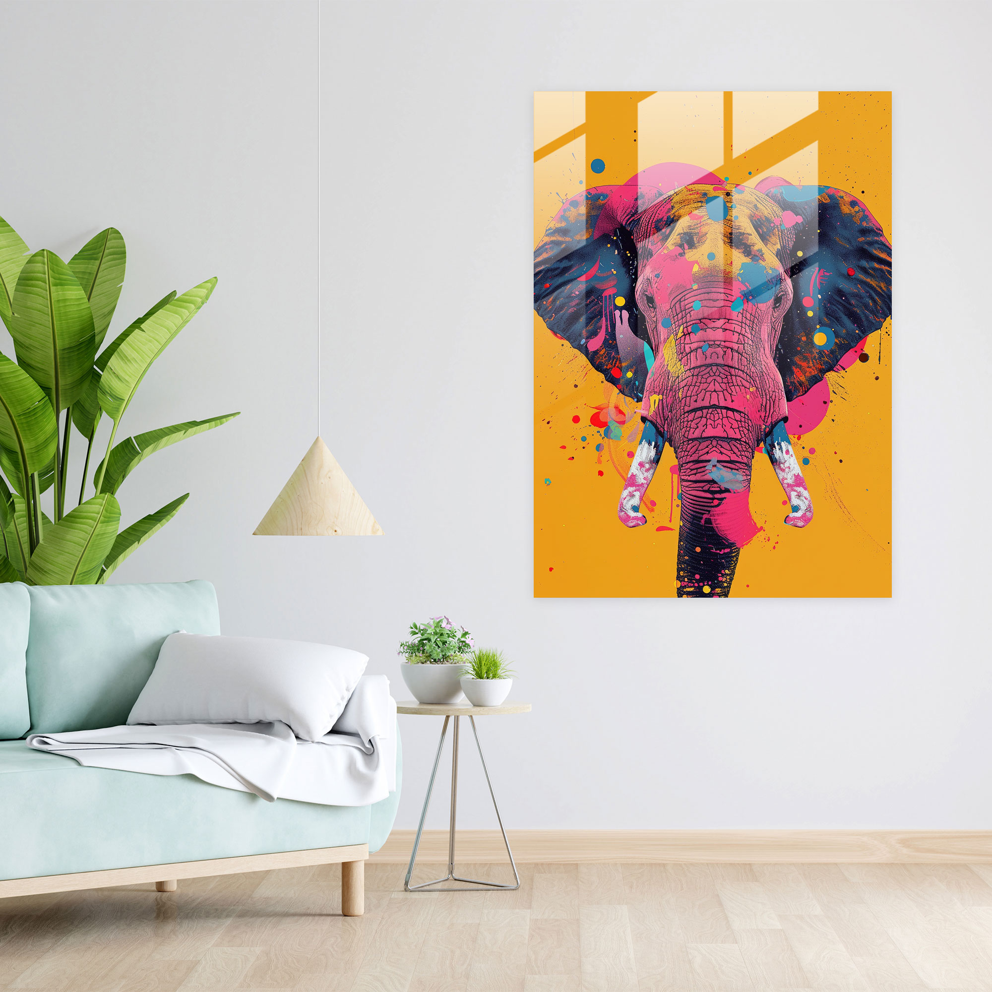 Popart Style Glass Art - Popart, Modern Art, Glass Art, Home Decoration