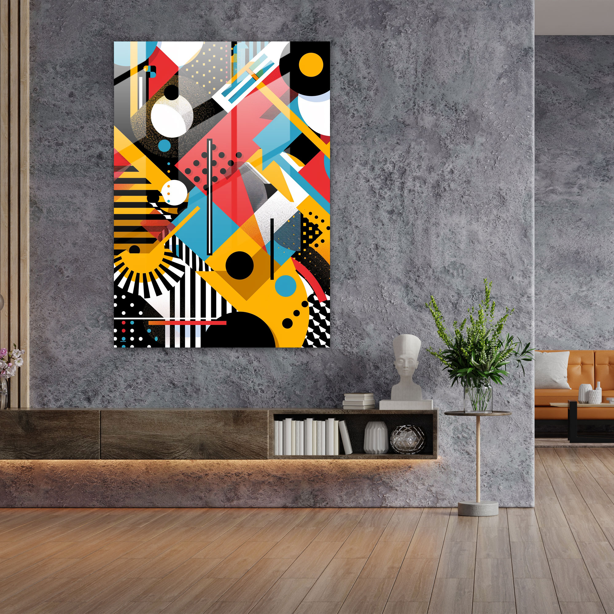 Popart Style Modern Art - Popart, Glass Art, Glass Wall Art, Wall Decoration