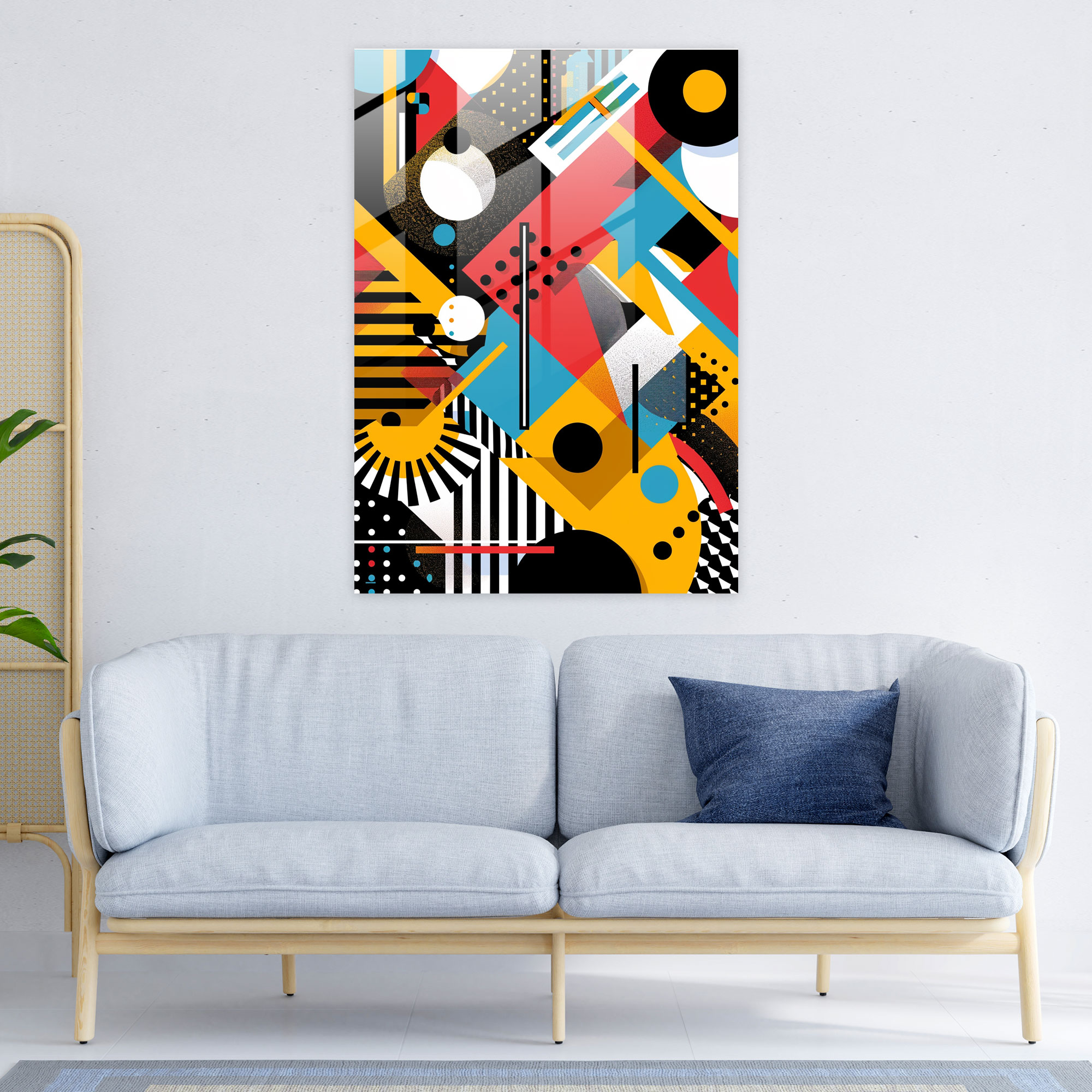 Popart Style Modern Art - Popart, Glass Art, Glass Wall Art, Wall Decoration