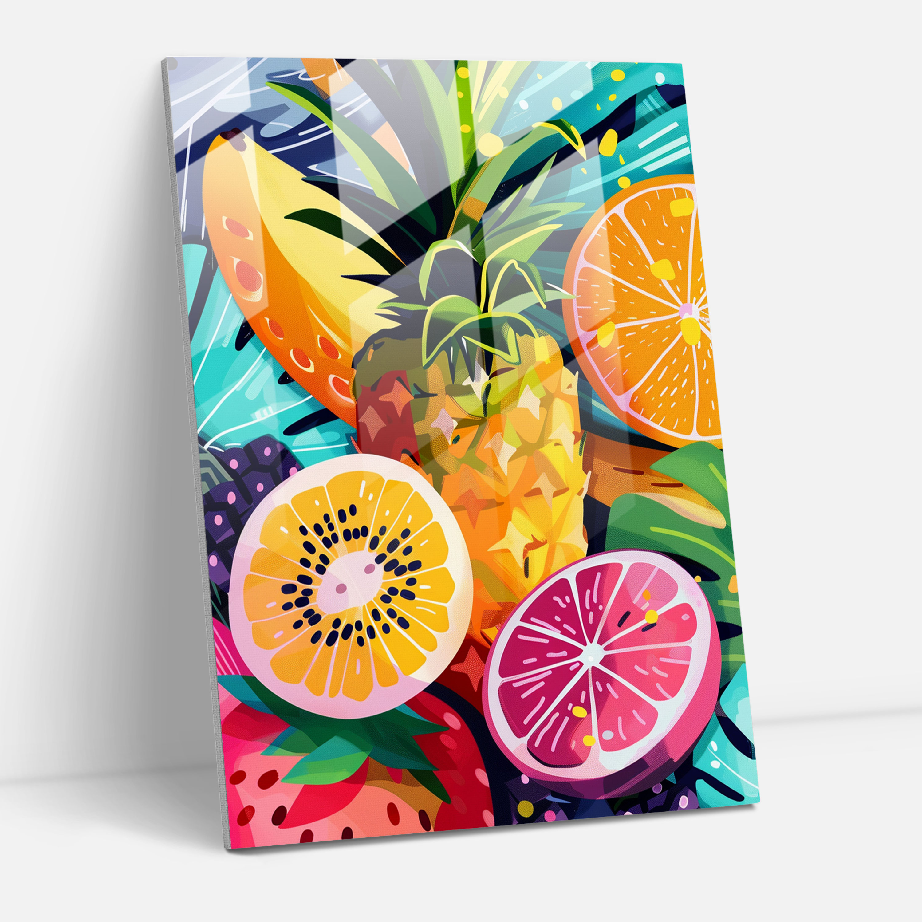 Popart Style Glass Wall Art - Popart, Glass Art, Glass Wall Art, Wall Decoration
