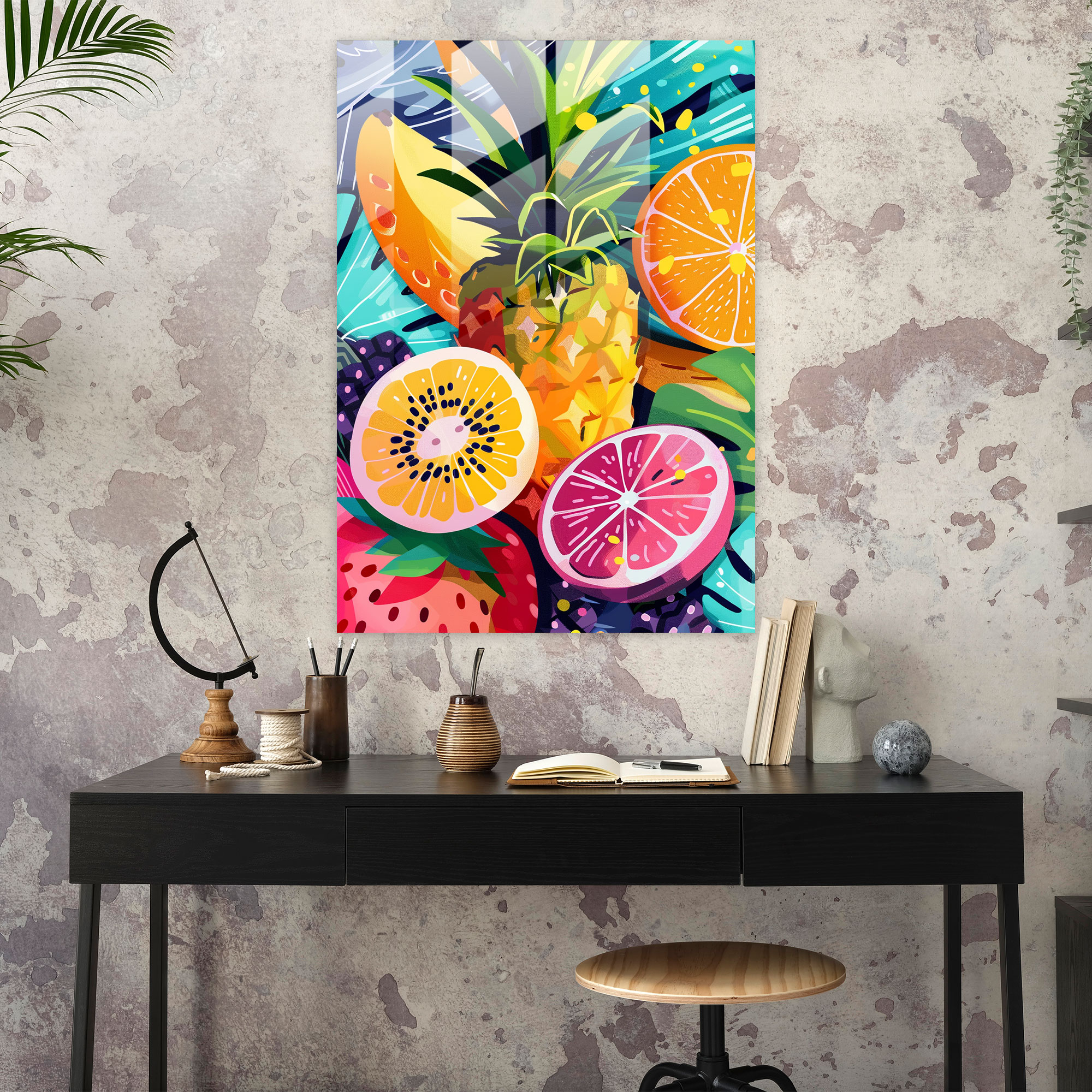 Popart Style Glass Wall Art - Popart, Glass Art, Glass Wall Art, Wall Decoration