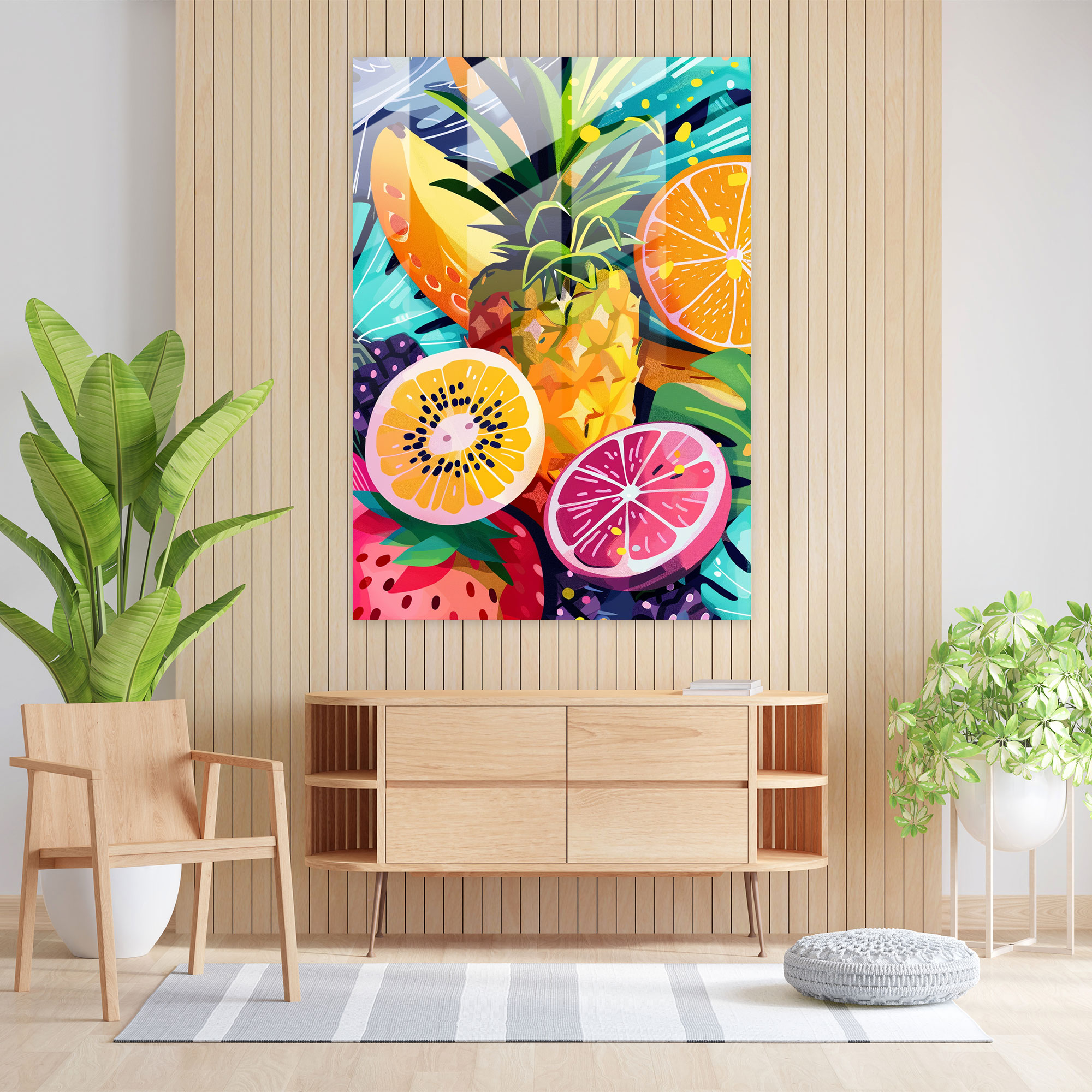 Popart Style Glass Wall Art - Popart, Glass Art, Glass Wall Art, Wall Decoration