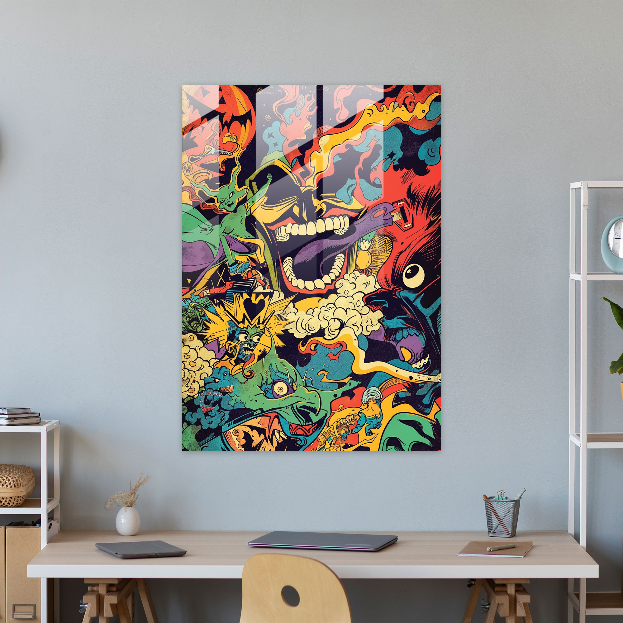 Popart Style Glass Print - Popart, Glass Print, Modern Art, Popart Style