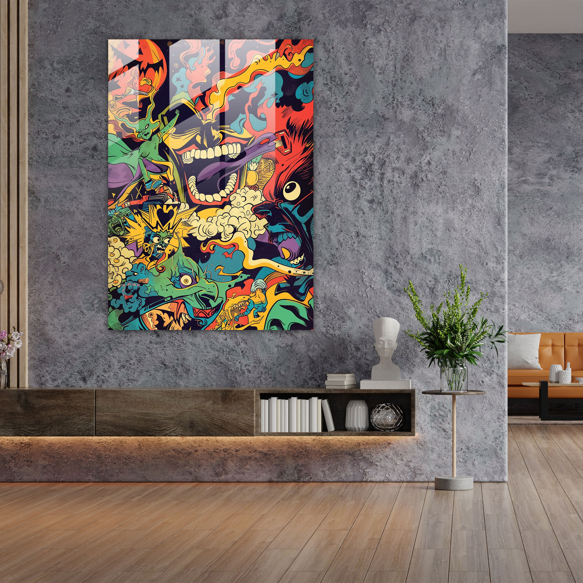 Popart Style Glass Print - Popart, Glass Print, Modern Art, Popart Style