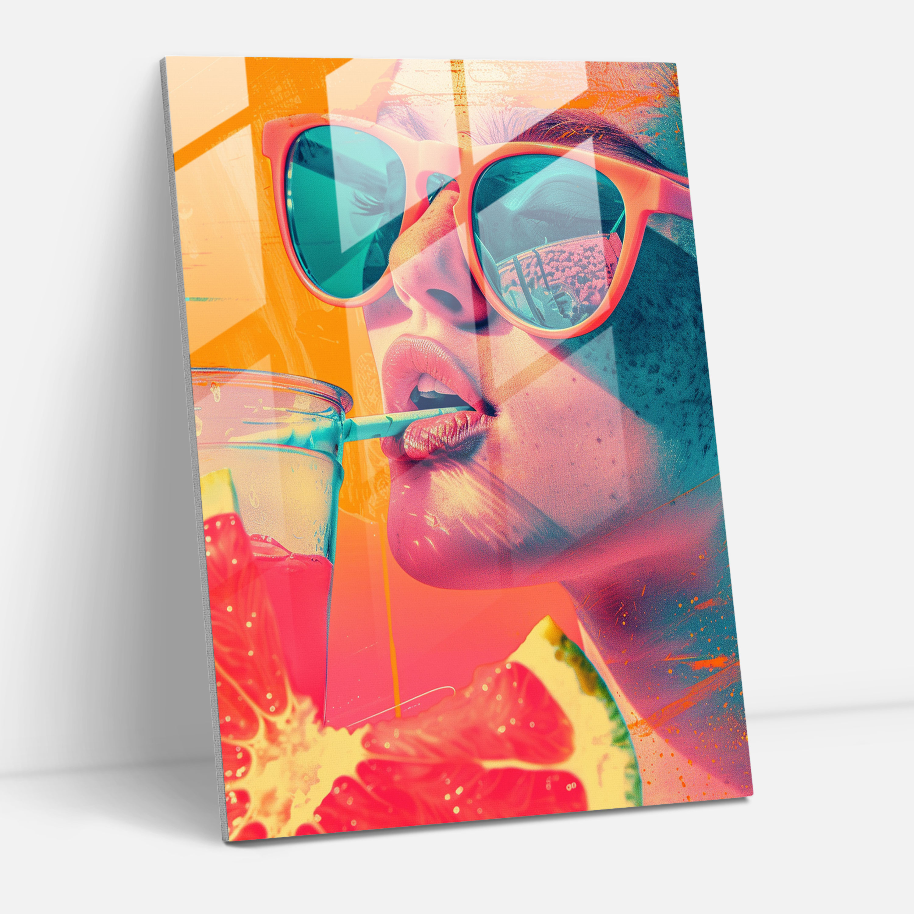 Popart Style Glass Wall Art - Popart, Glass Art, Popart Style, Wall Decoration