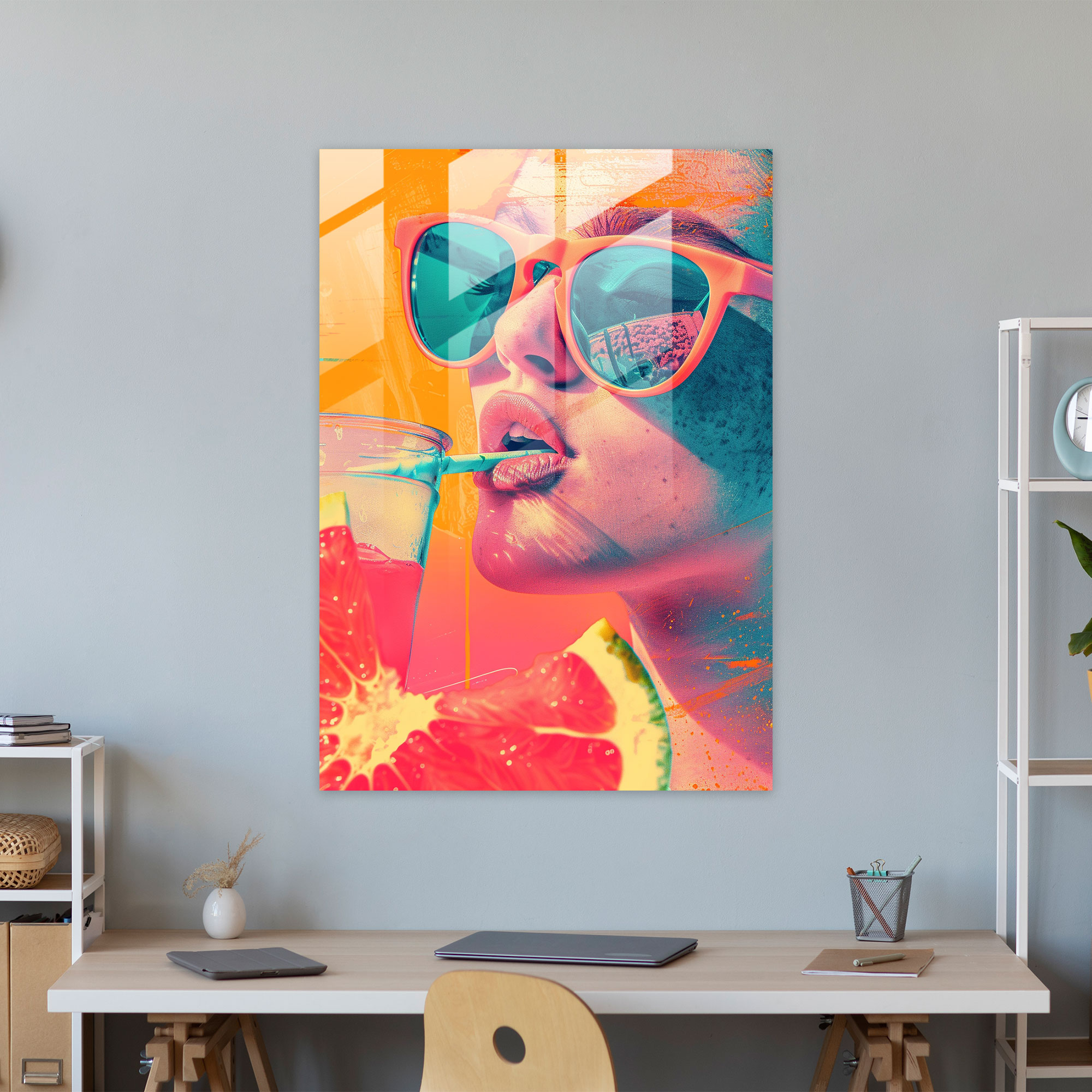 Popart Style Glass Wall Art - Popart, Glass Art, Popart Style, Wall Decoration