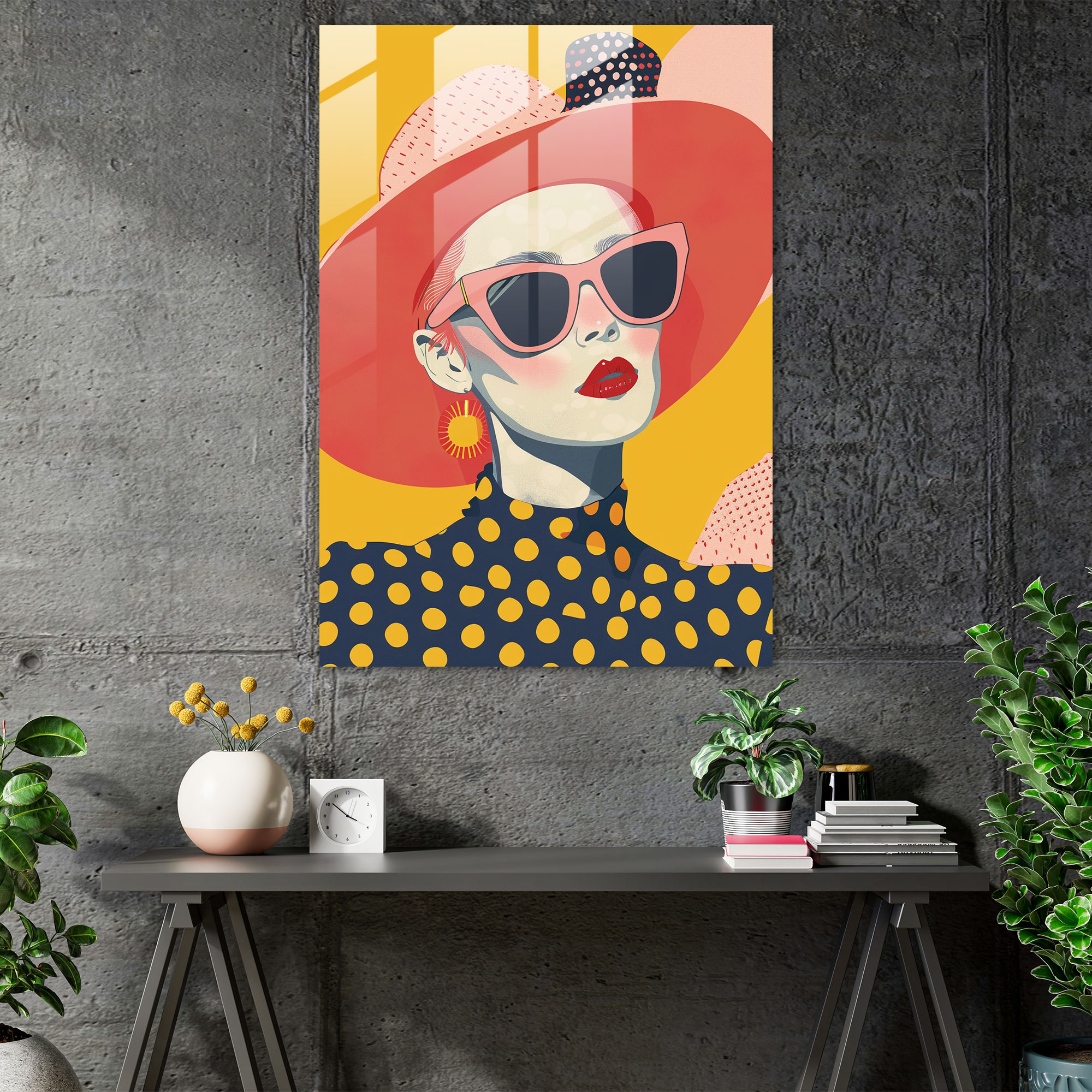Popart Style Glass Wall Art - Popart, Popart Style, Glass Art, Glass Wall Art