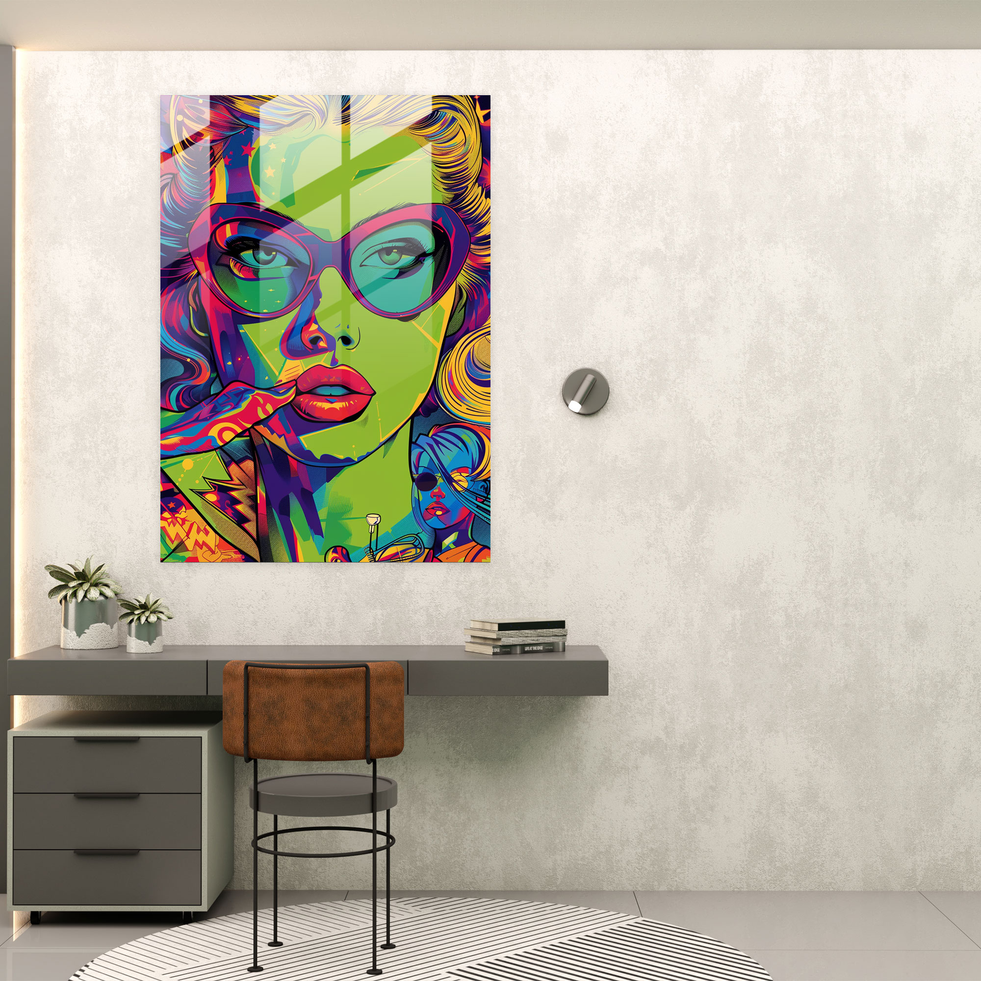 Popart Style Glass Print - Popart, Wall Decoration, Modern Art, Glass Wall Art