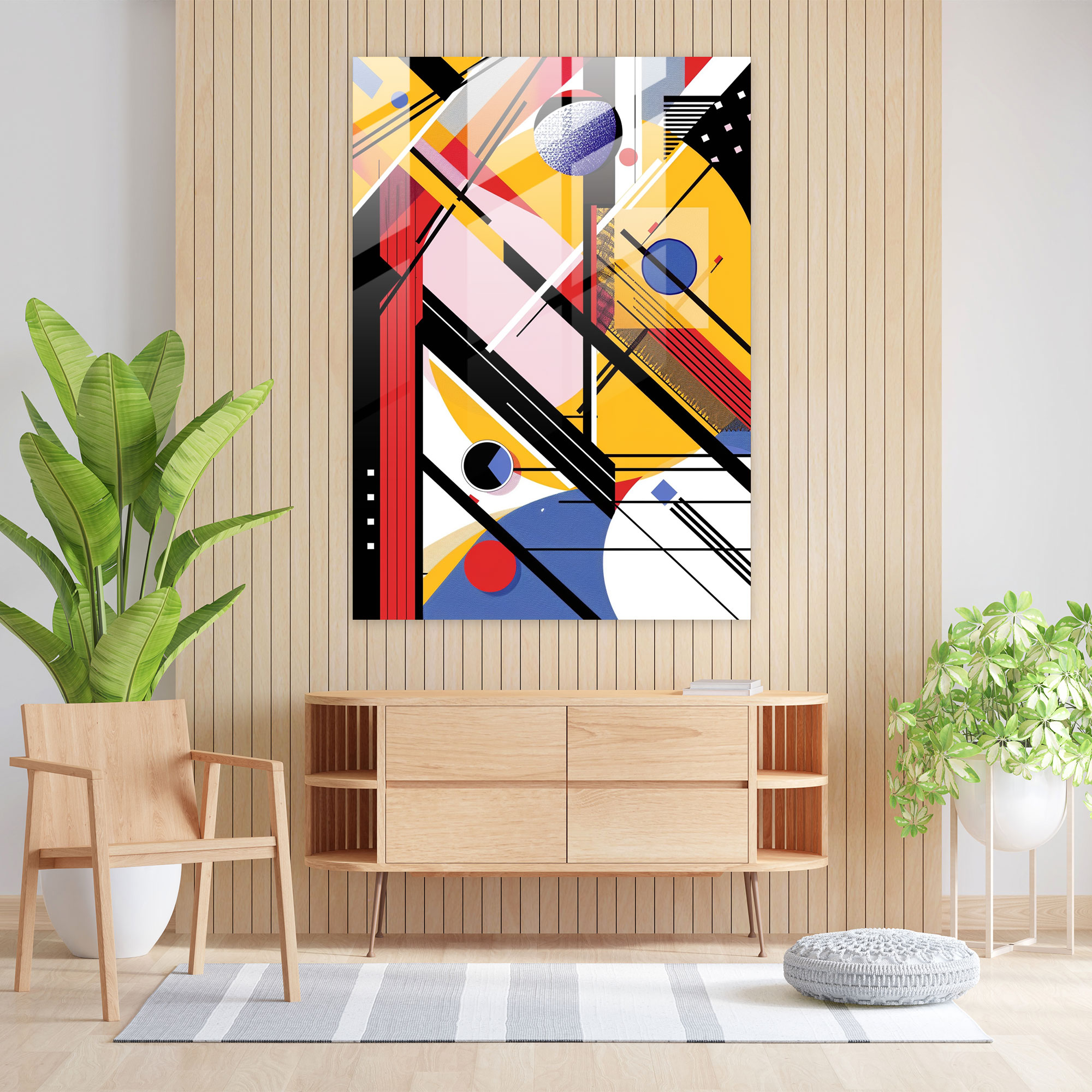 Popart Style Glass Wall Art - Popart, Modern Art, Home Decoration, Glass Wall Art