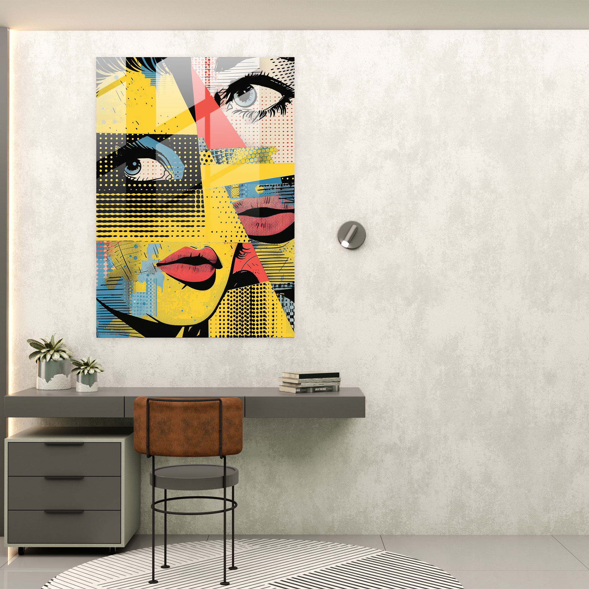 Popart Style Wall Decoration - Popart, Glass Print, Wall Decoration, Modern Art
