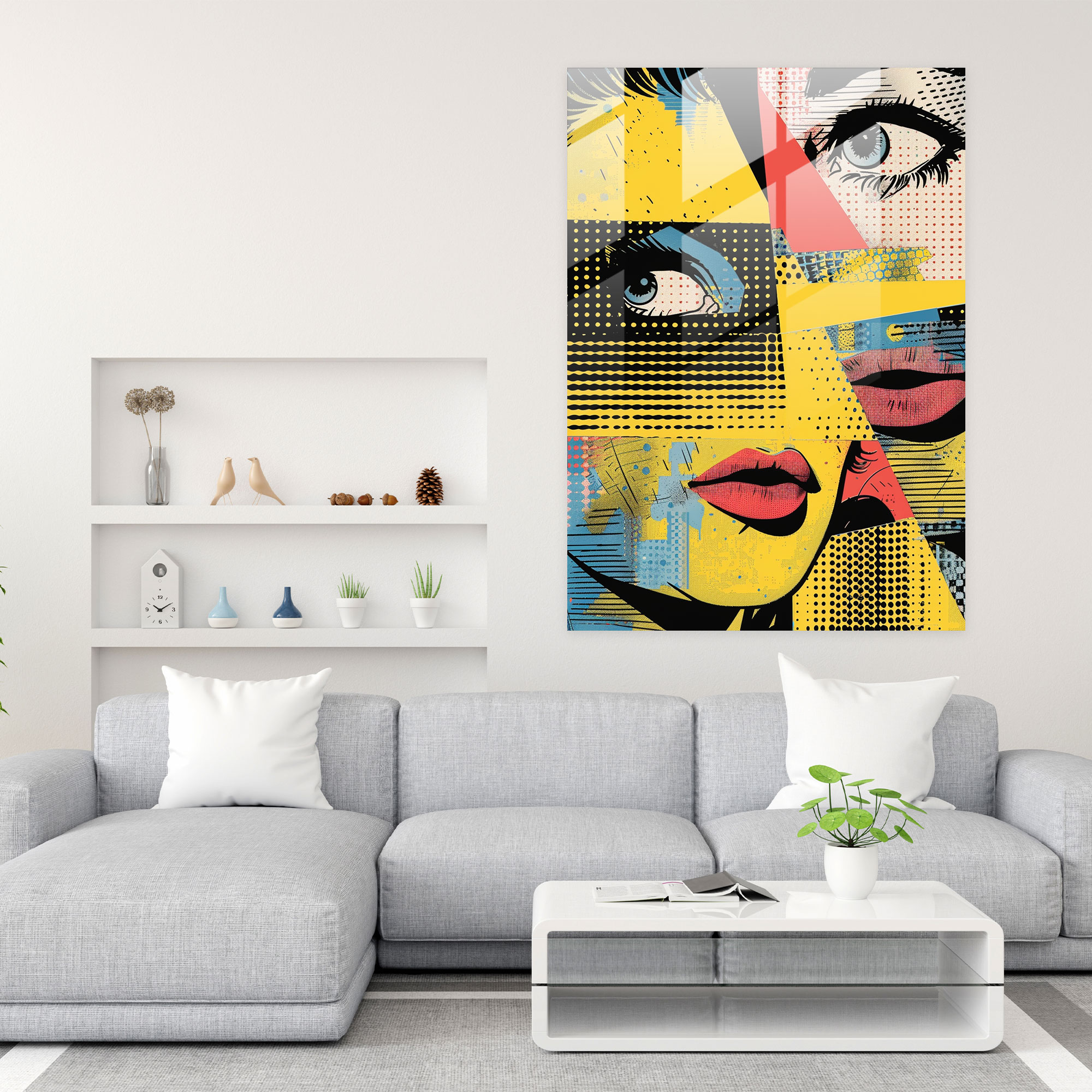 Popart Style Wall Decoration - Popart, Glass Print, Wall Decoration, Modern Art