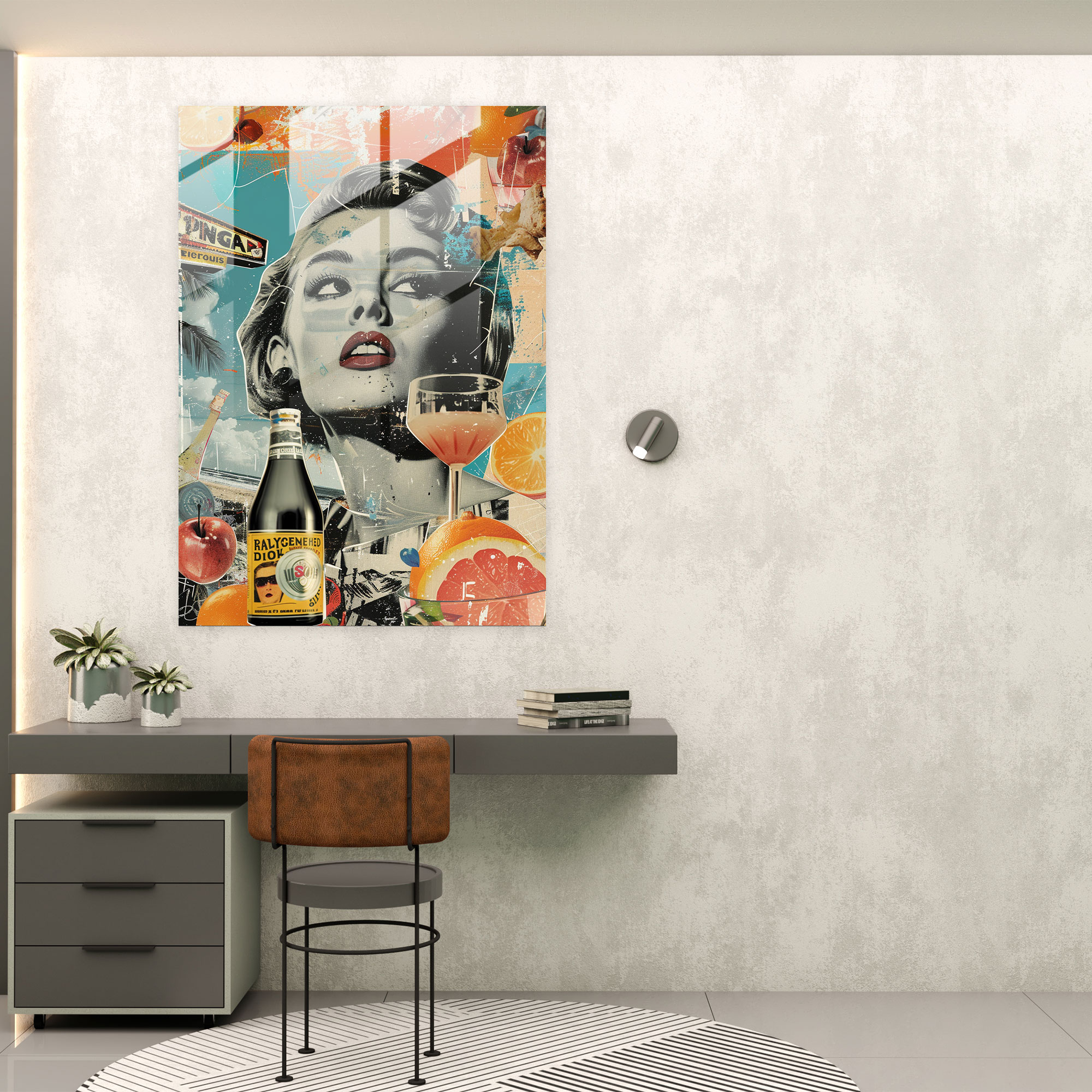 Popart Style Modern Art - Popart, Modern Art, Glass Print, Popart Style