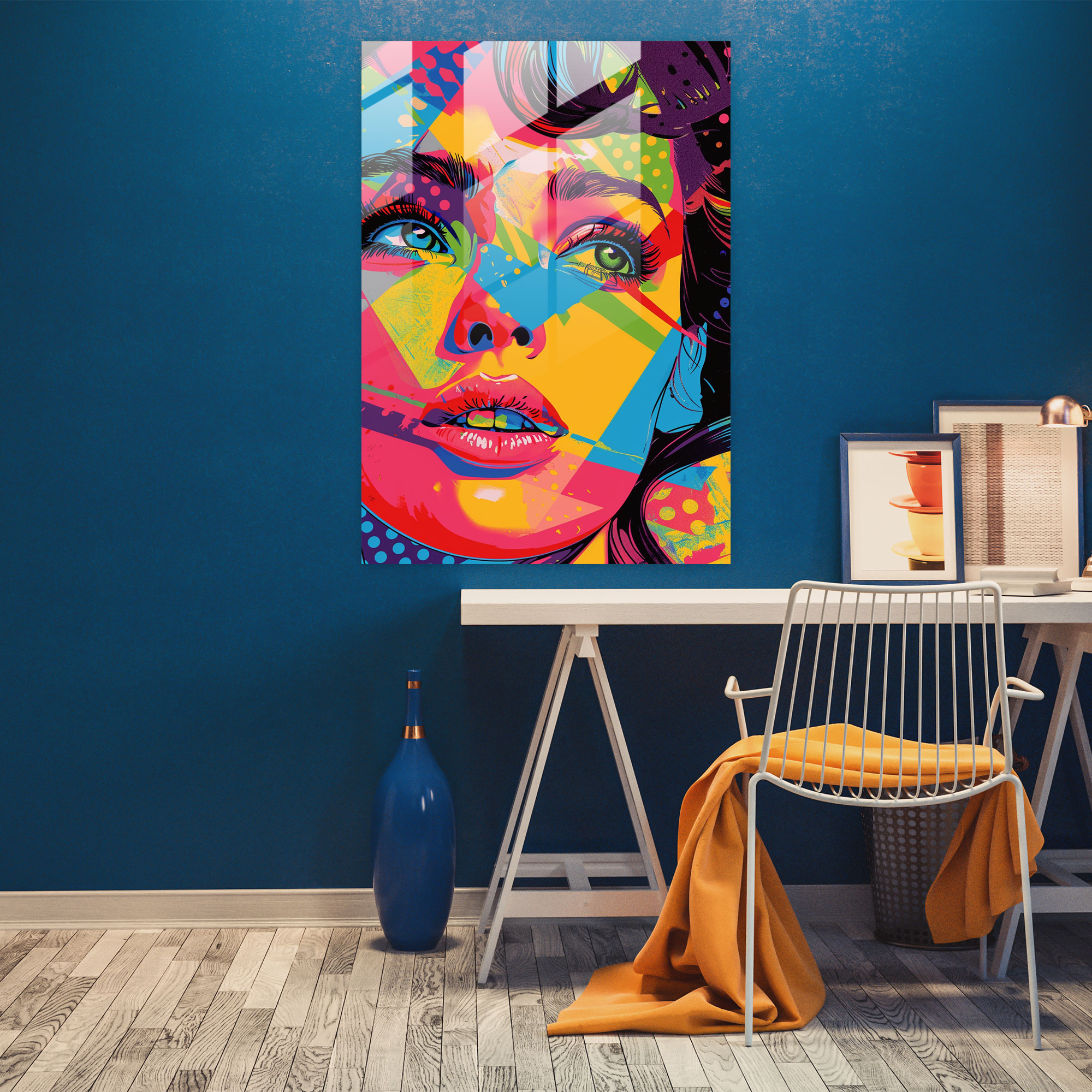 Popart Style Glass Print - Popart, Popart Style, Glass Print, Home Decoration