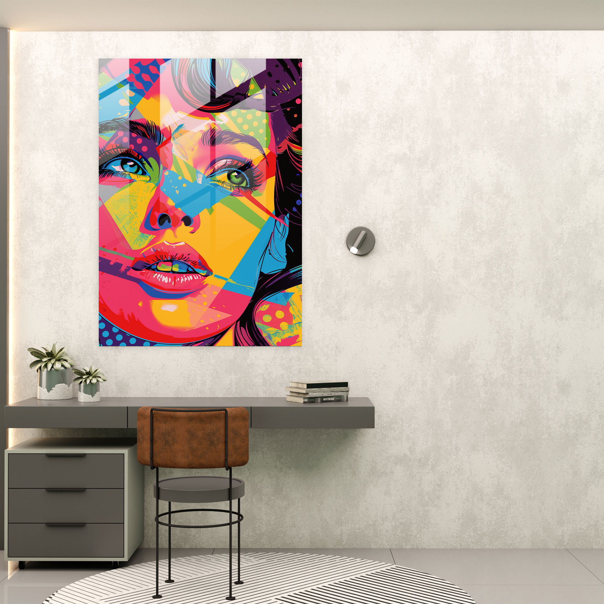 Popart Style Glass Print - Popart, Popart Style, Glass Print, Home Decoration