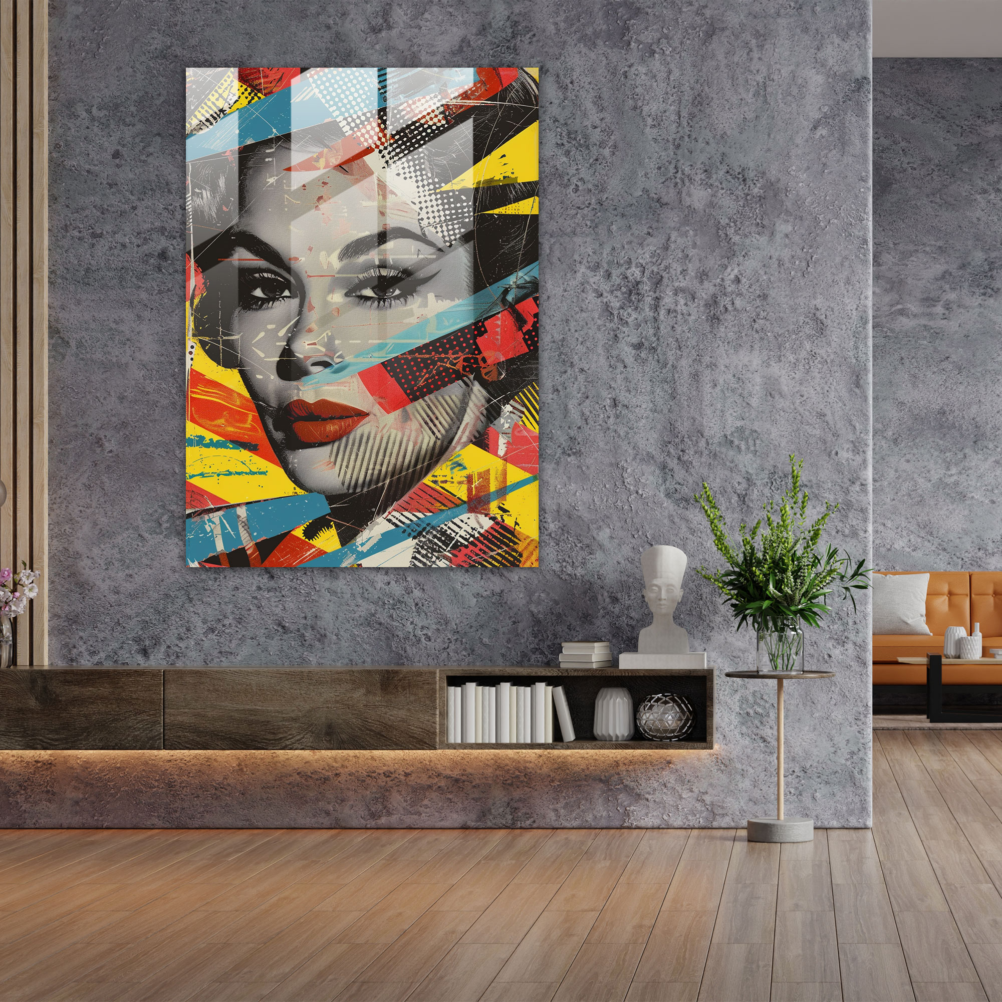 Celebrities Popart Style Glass Wall Art - Popart, Popart Style, Modern Art, Wall Decoration