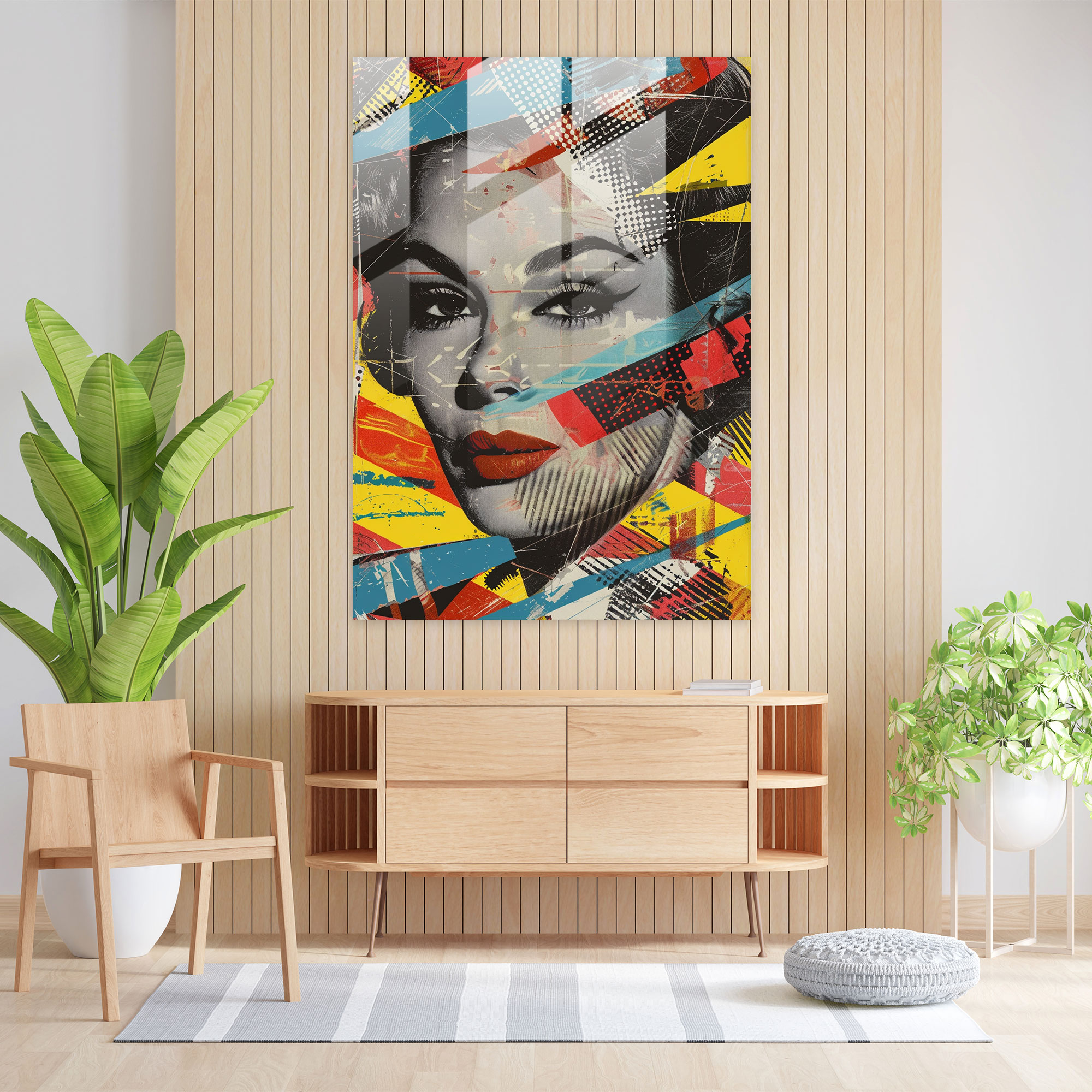 Celebrities Popart Style Glass Wall Art - Popart, Popart Style, Modern Art, Wall Decoration