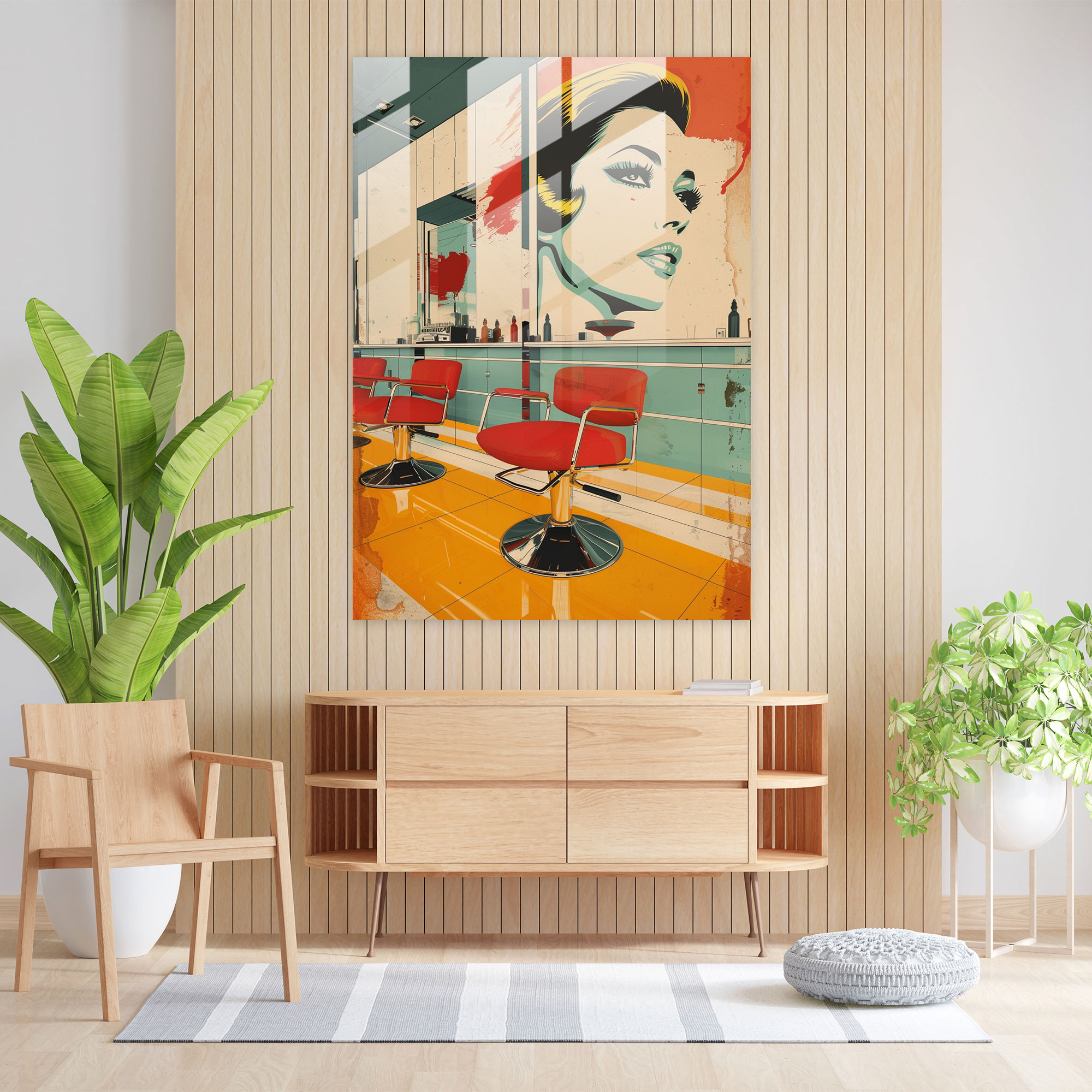 Vintage Advertisements Glass Print - Popart, Popart Style, Glass Print, Home Decoration
