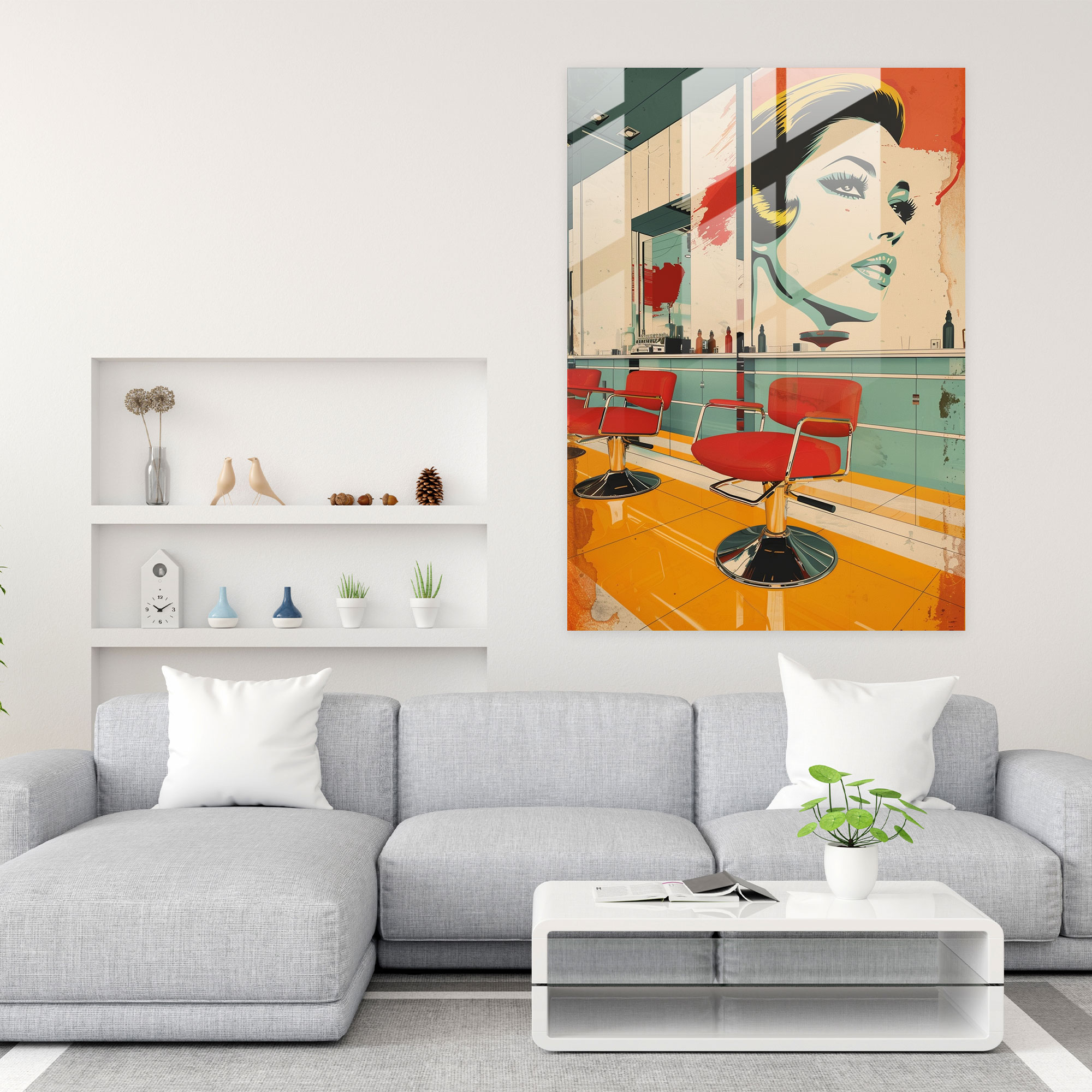 Vintage Advertisements Glass Print - Popart, Popart Style, Glass Print, Home Decoration