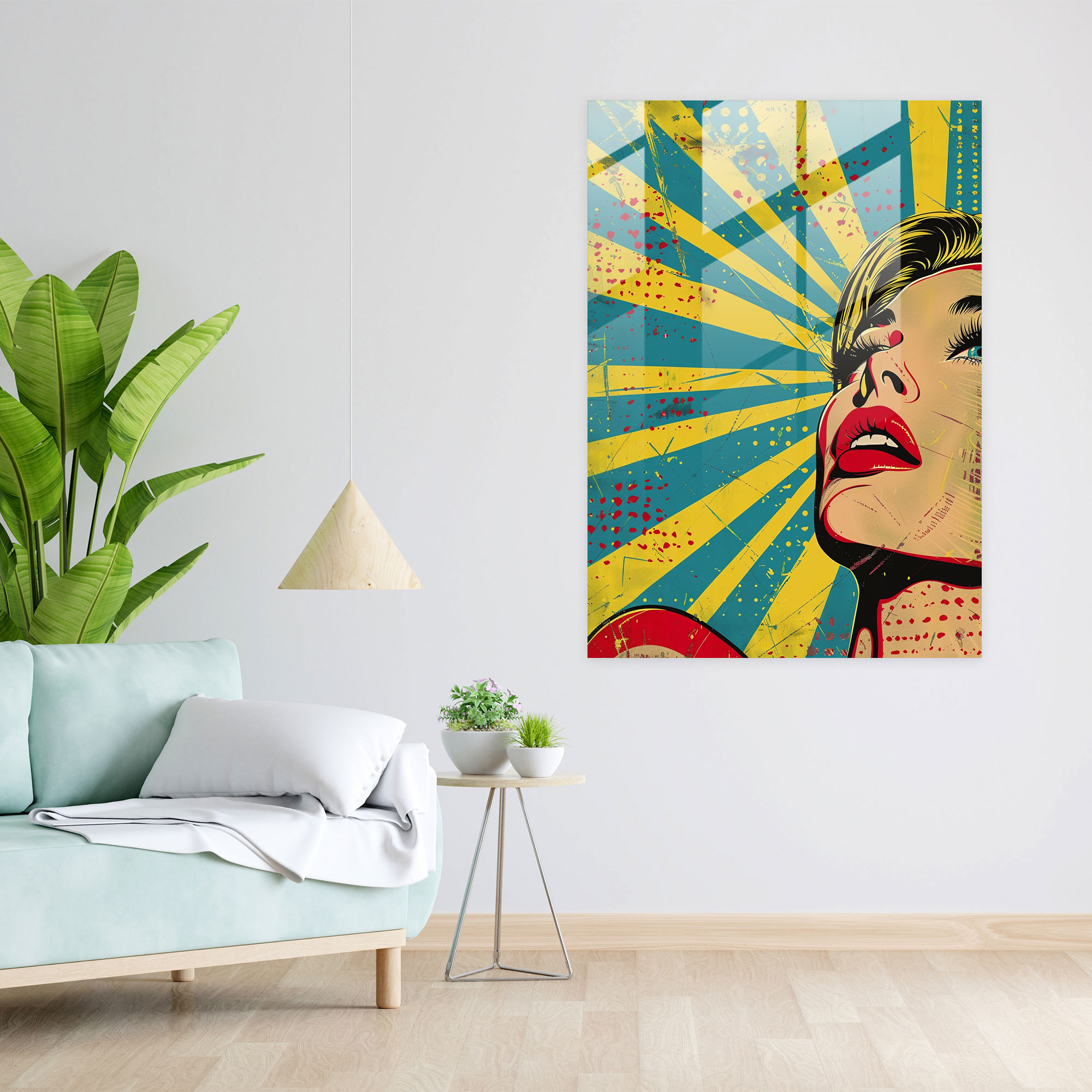 Popart Style Home Decoration - Popart, Glass Print, Retro, Vintage