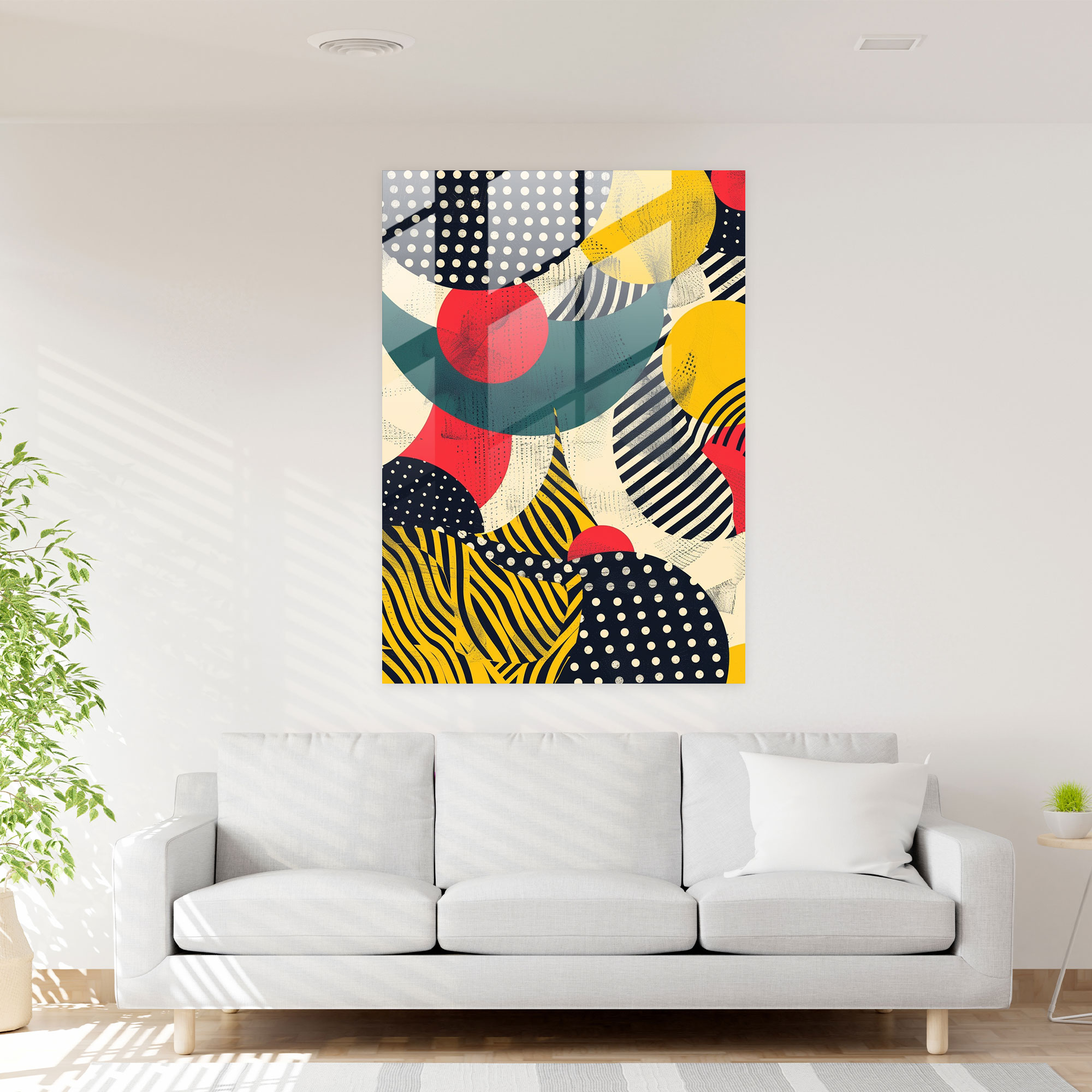 Popart Style Glass Print - Popart, Wall Decoration, Textures, Patterns