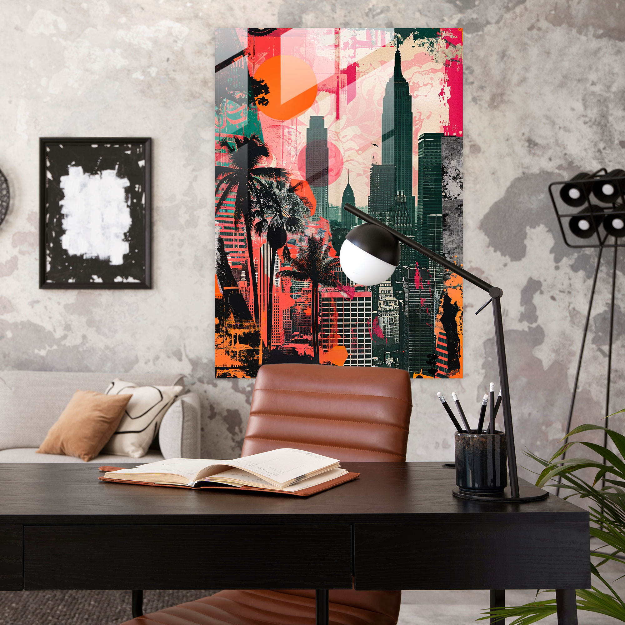 Popart Style Glass Art - Popart, Home Decoration, Glass Wall Art, Wall Decoration