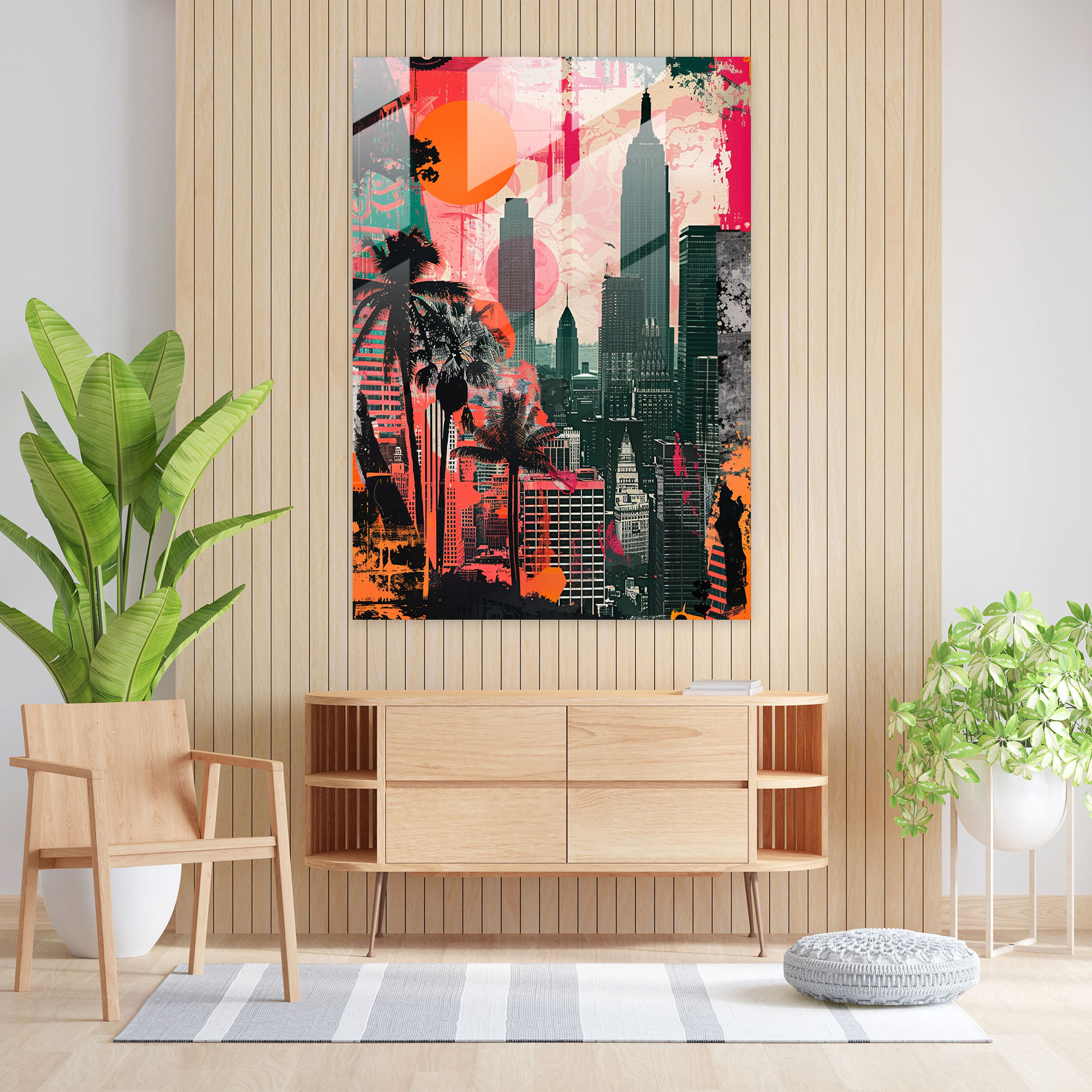 Popart Style Glass Art - Popart, Home Decoration, Glass Wall Art, Wall Decoration