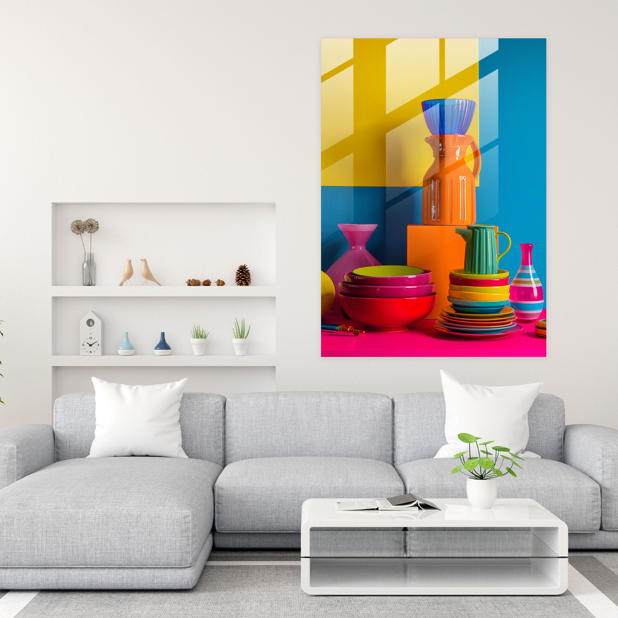 Popart Style Glass Print - Popart, Wall Decoration, Glass Print, Glass Art